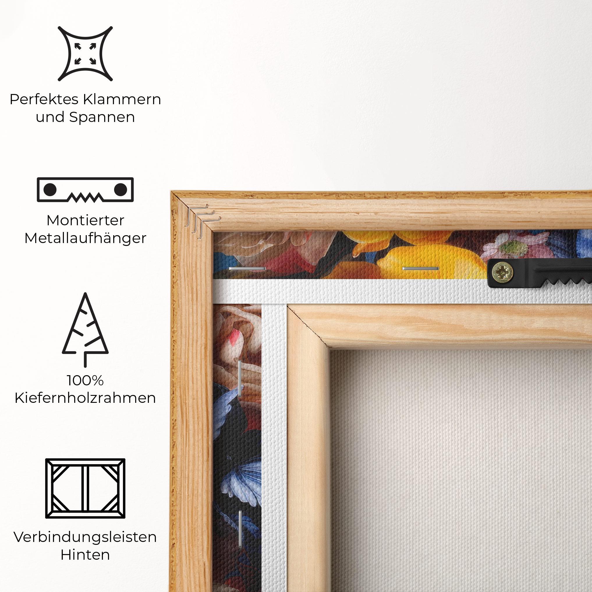 Leinwandbild Colorful Flower Bouquet mockup 5