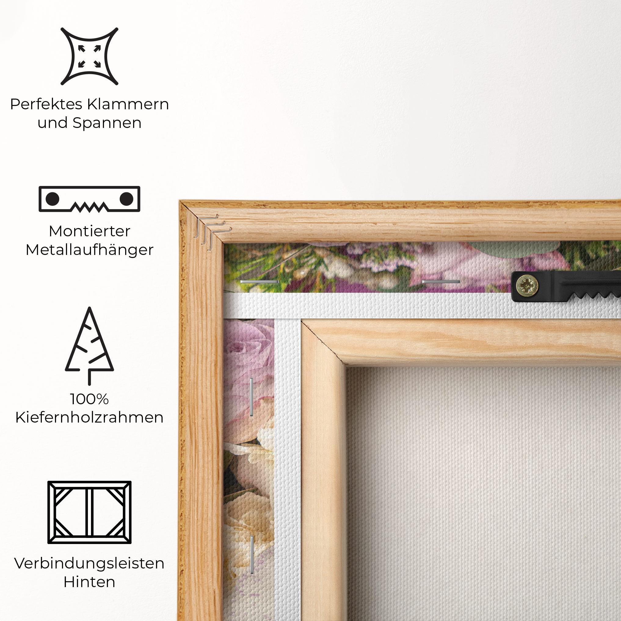 Leinwandbild Cute Purple Bouquet mockup 5