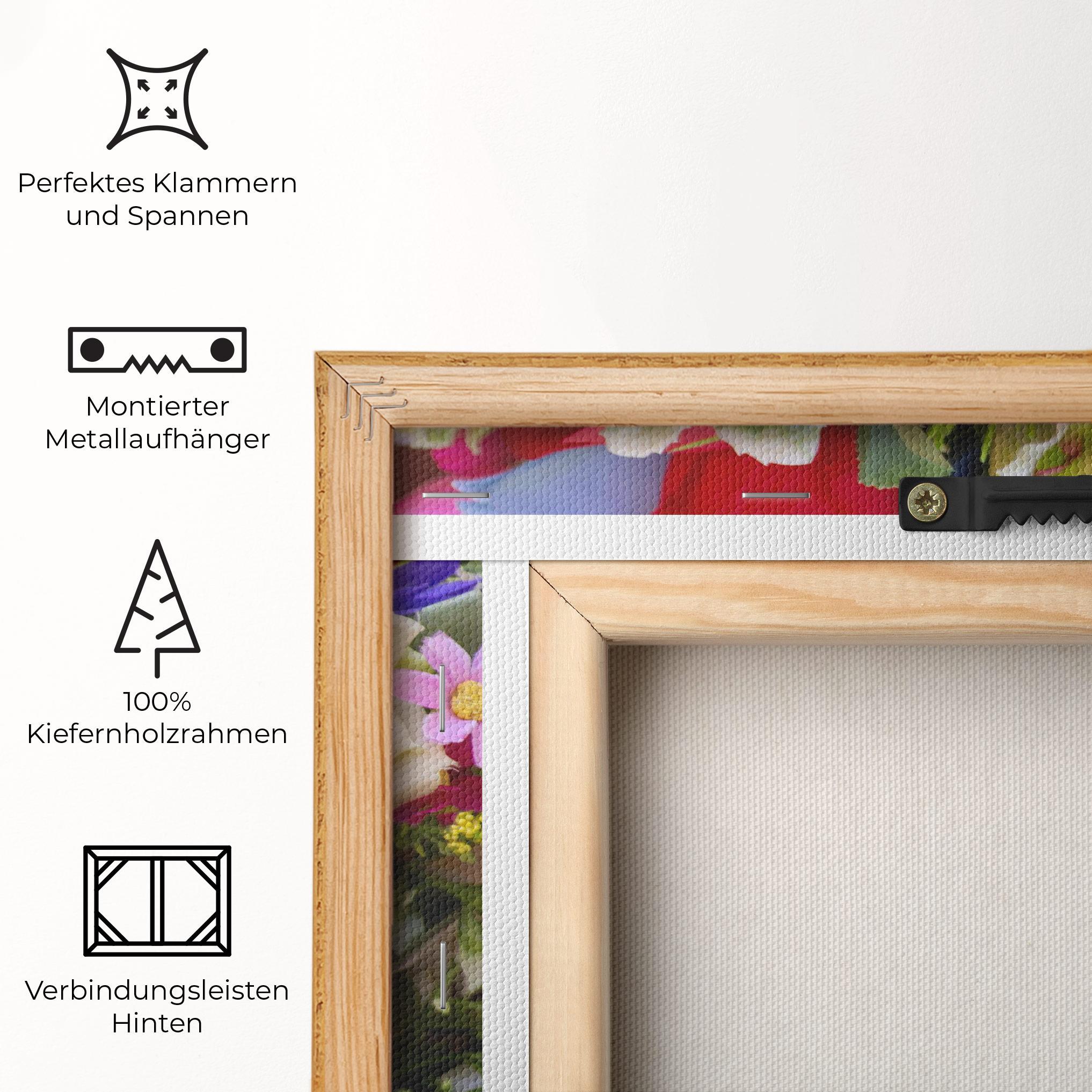 Leinwandbild Mixed Roses Bouquet mockup 5