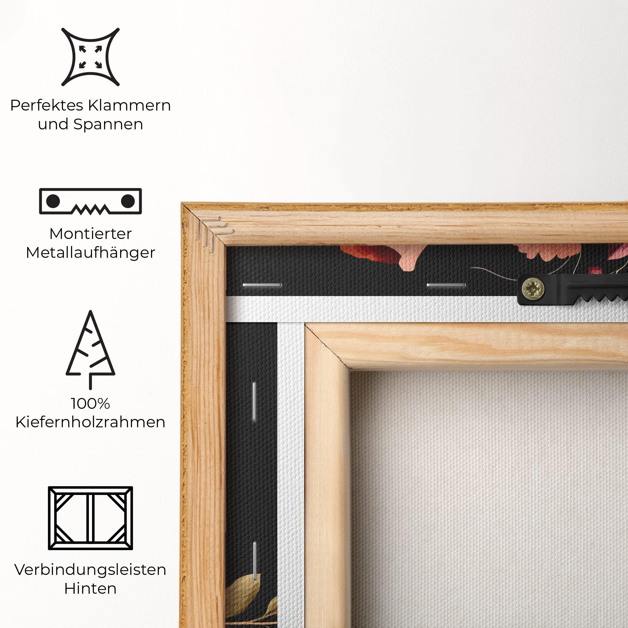 Leinwandbild Vintage Bouquet Art mockup 5