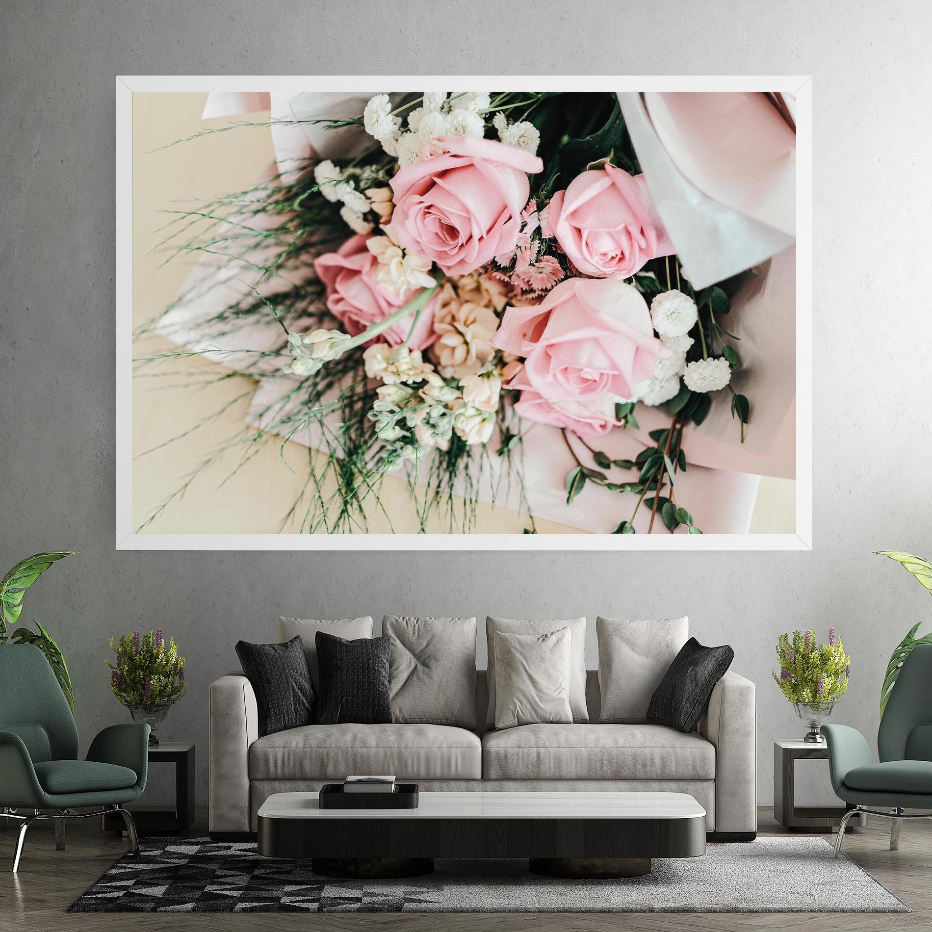 Leinwandbild Baby Pink Bouquet mockup 7