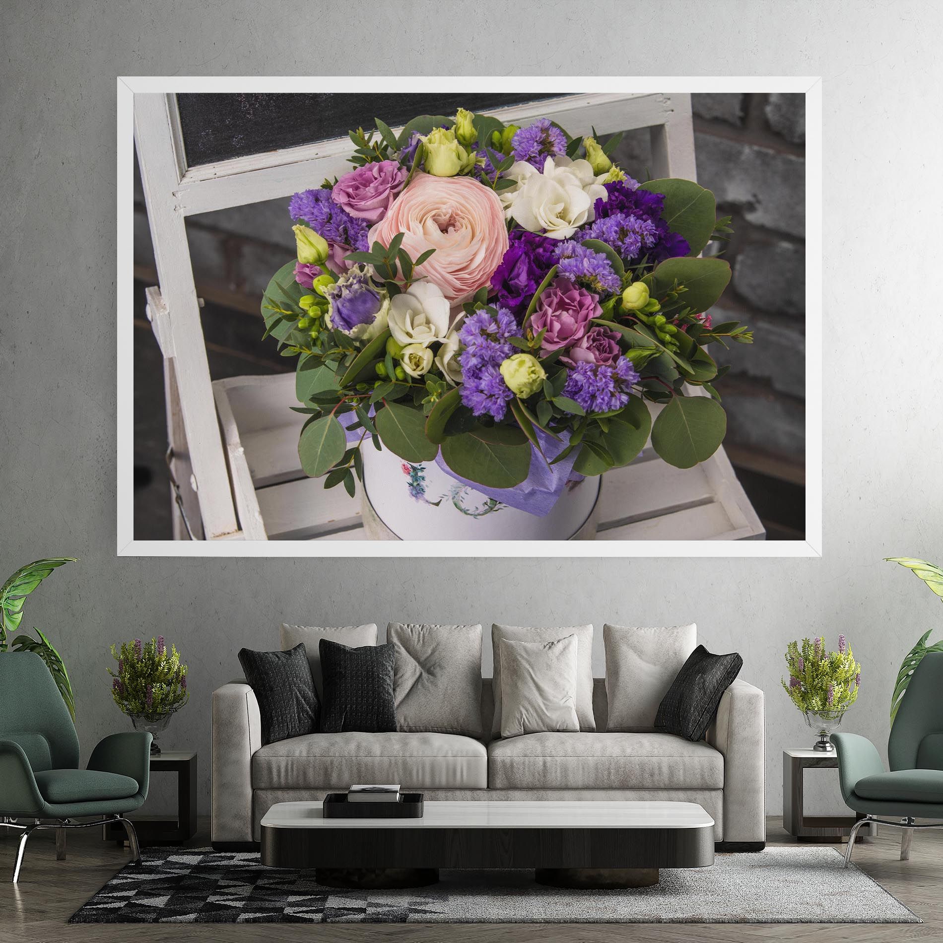 Big Pink Rose Bouquet mockup 7