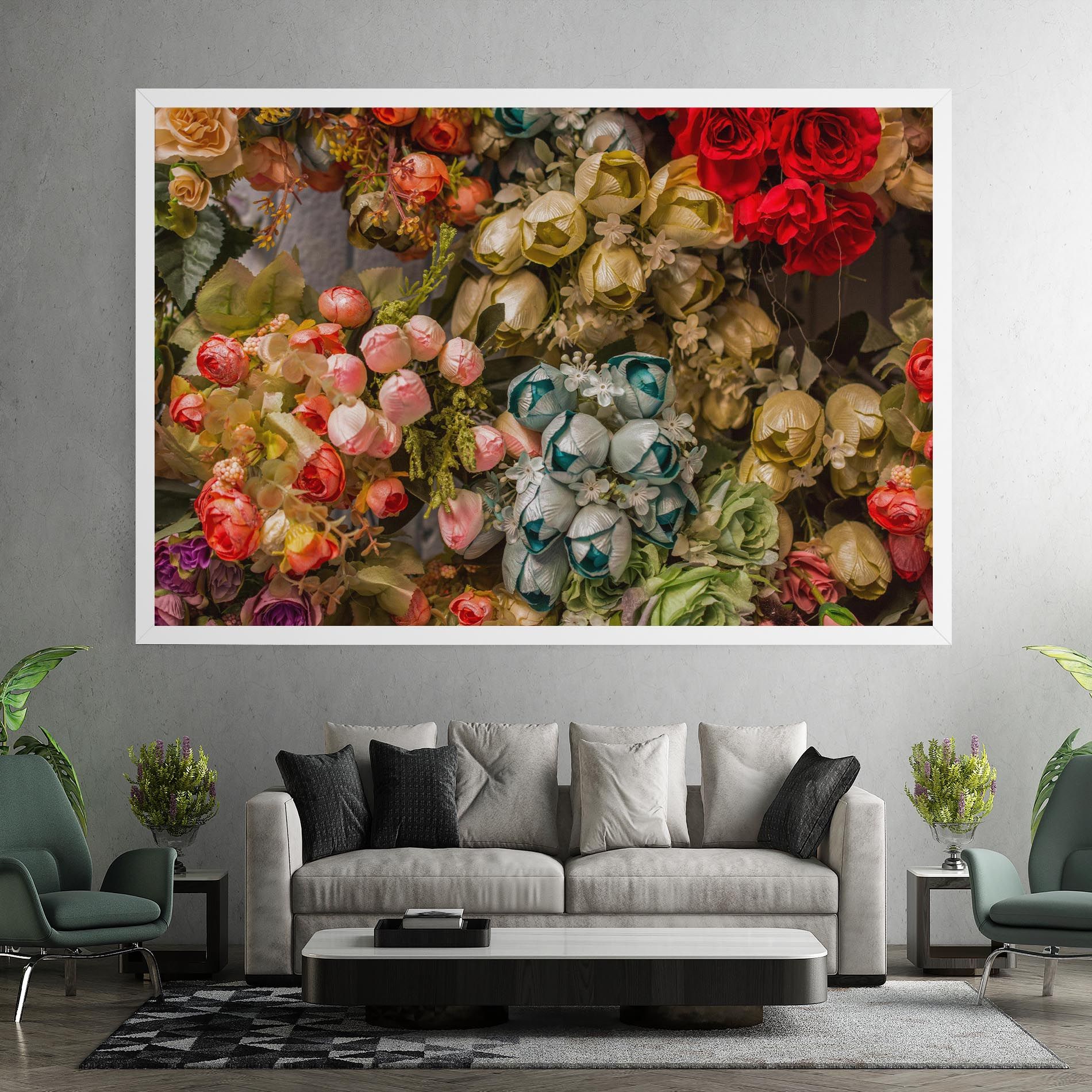 Fake Flowers Wall mockup 7