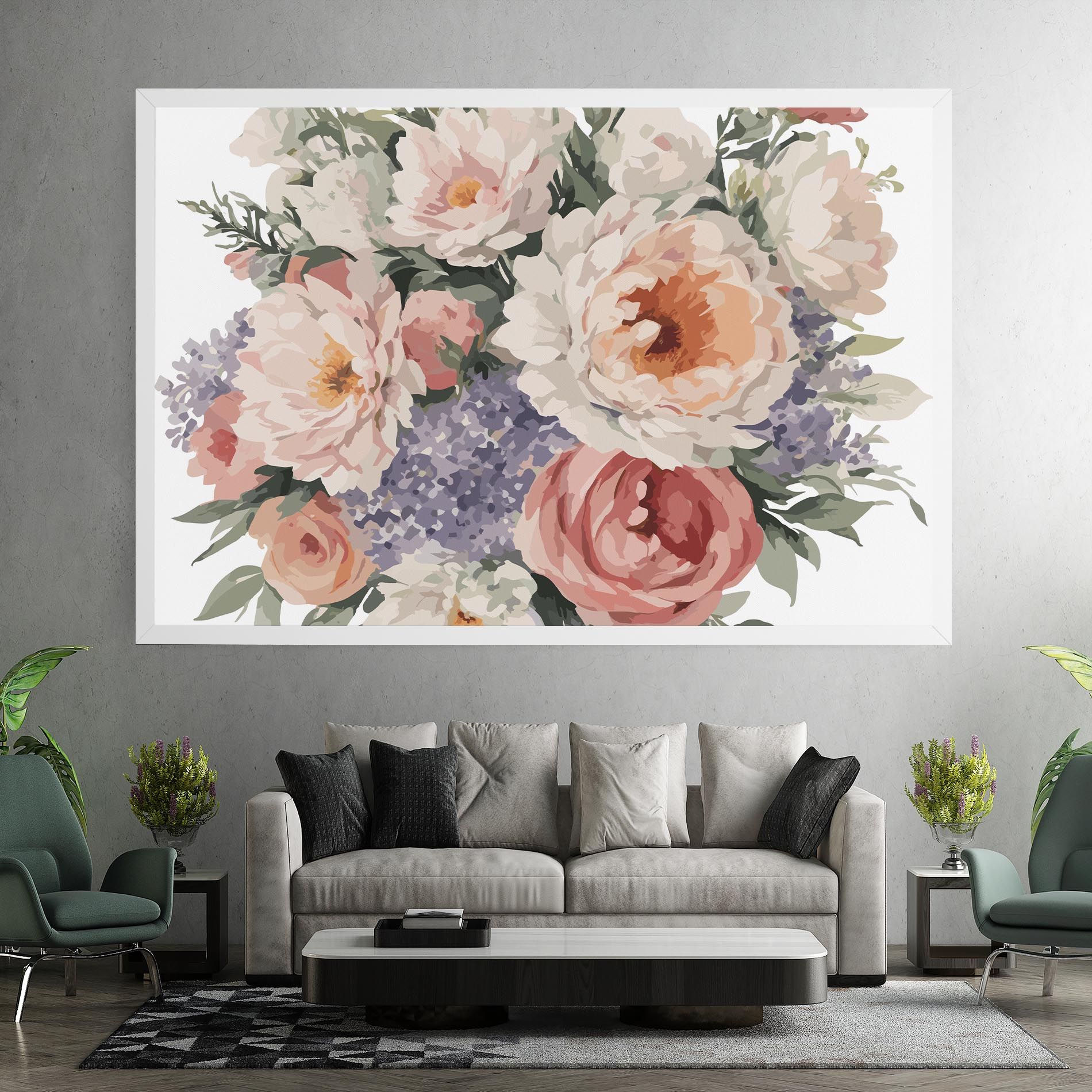 Pretty Watercolor Bouquet mockup 7