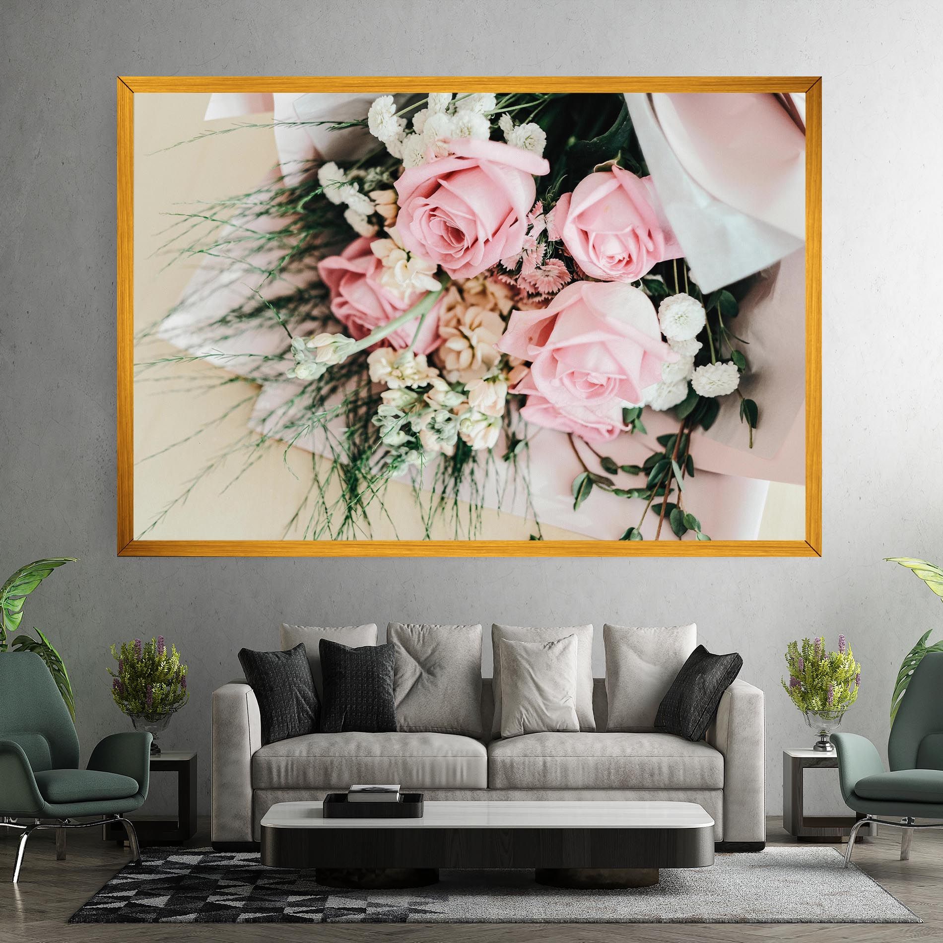 Baby Pink Bouquet mockup 7