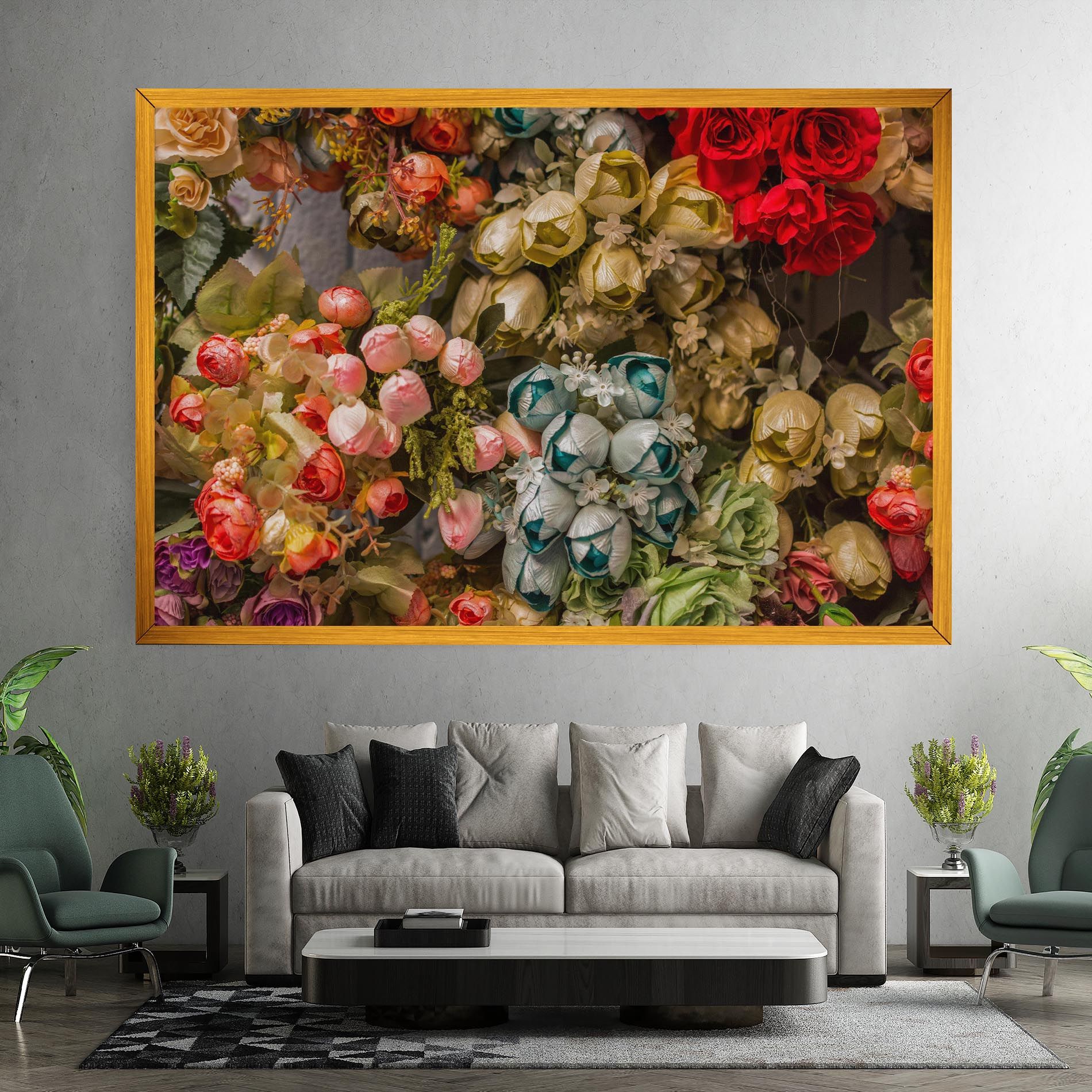 Fake Flowers Wall mockup 7