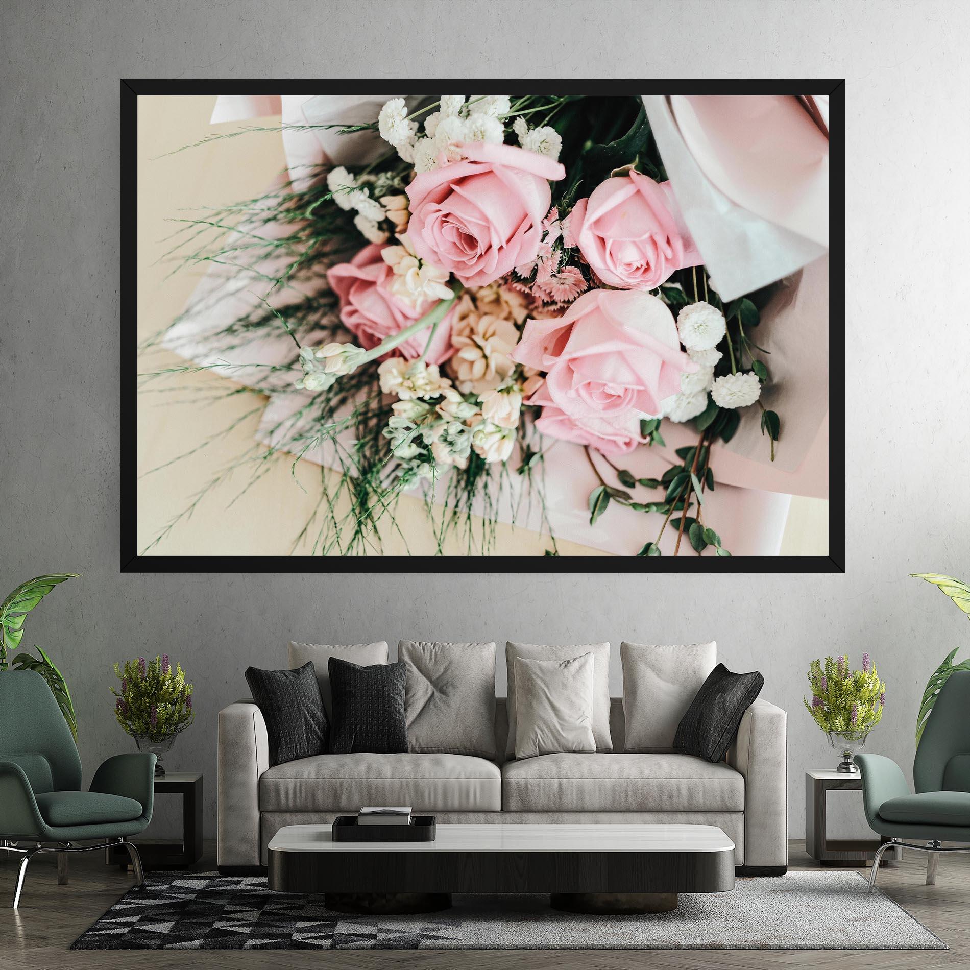 Leinwandbild Baby Pink Bouquet mockup 7