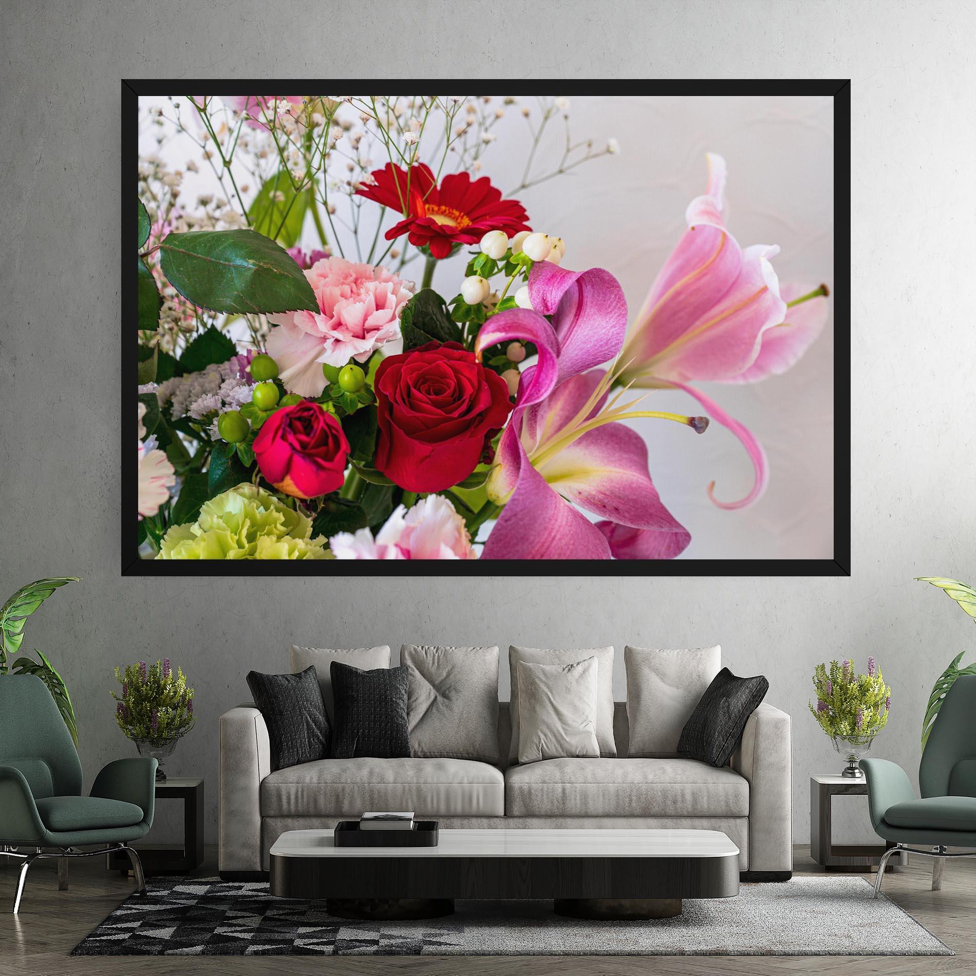 Leinwandbild Bouquet mockup 7