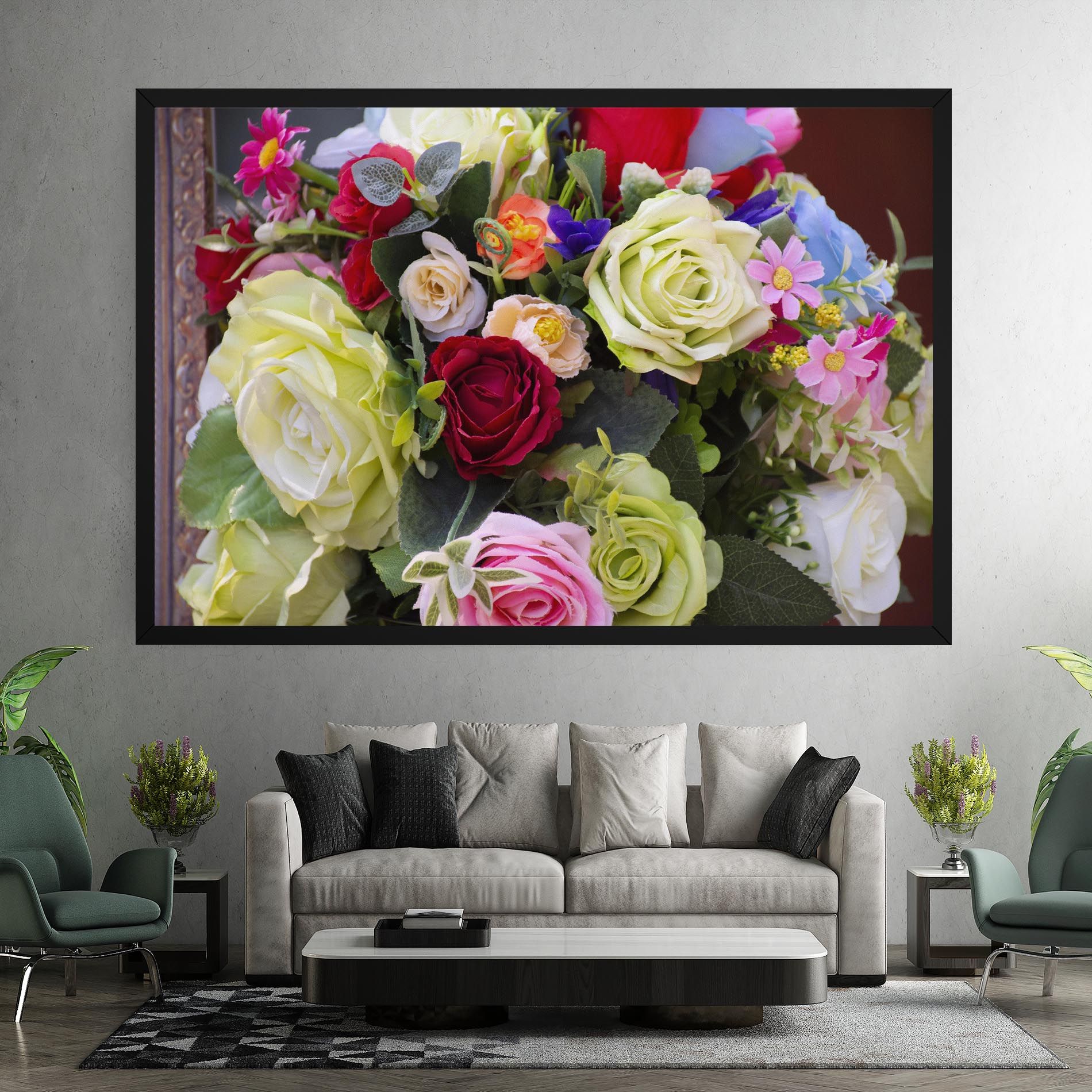 Mixed Roses Bouquet mockup 7