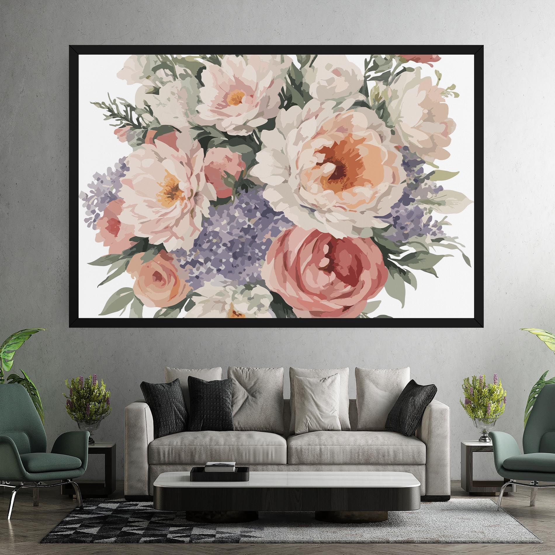 Pretty Watercolor Bouquet mockup 7