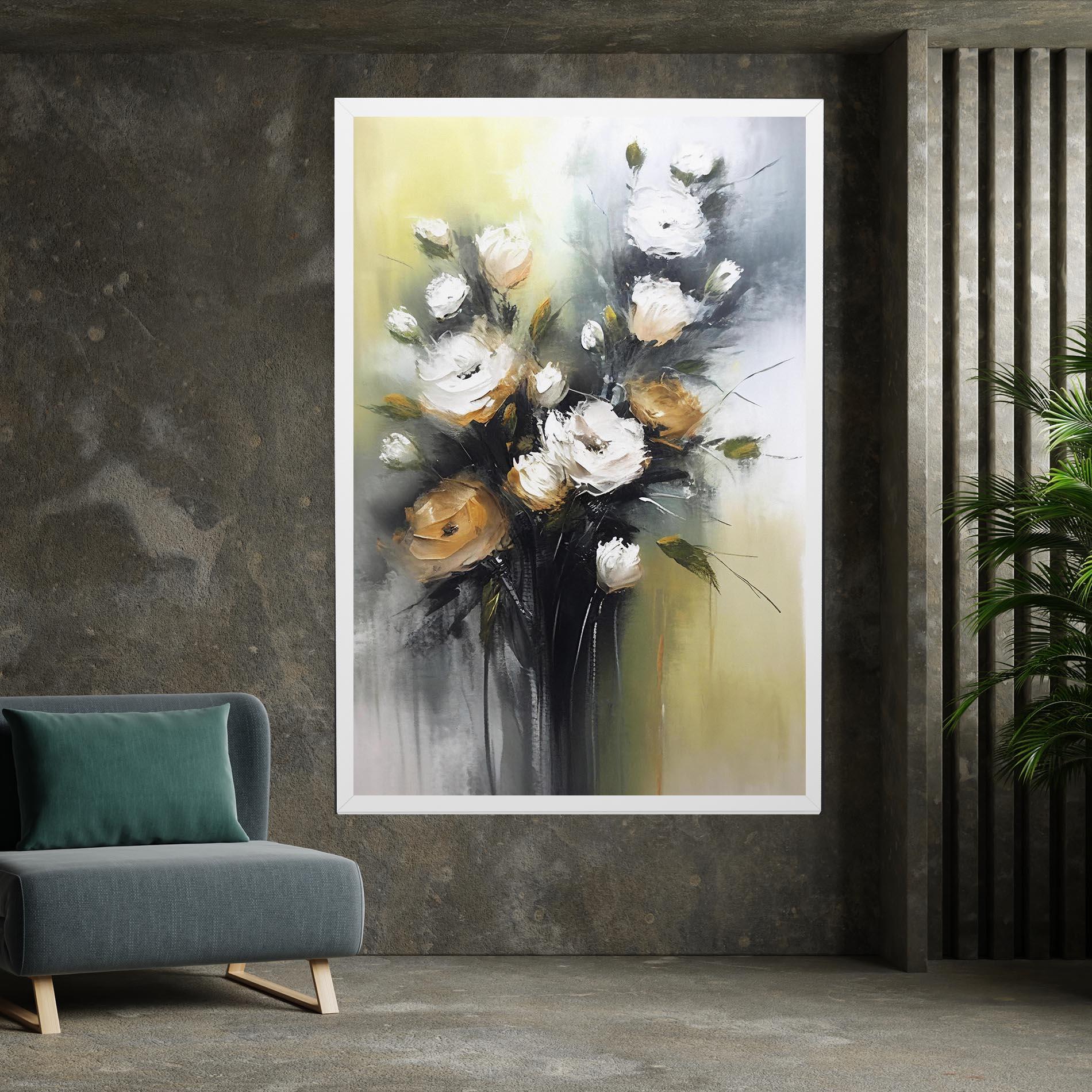 Leinwandbild Bouquet Painting mockup 7