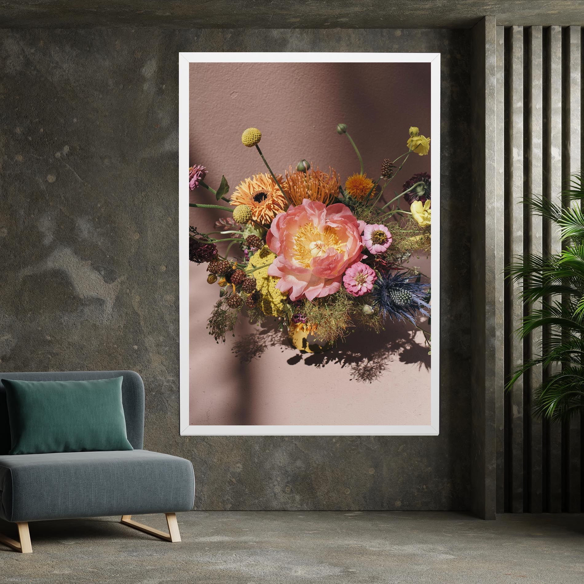 Pastel Orange Bouquet mockup 7