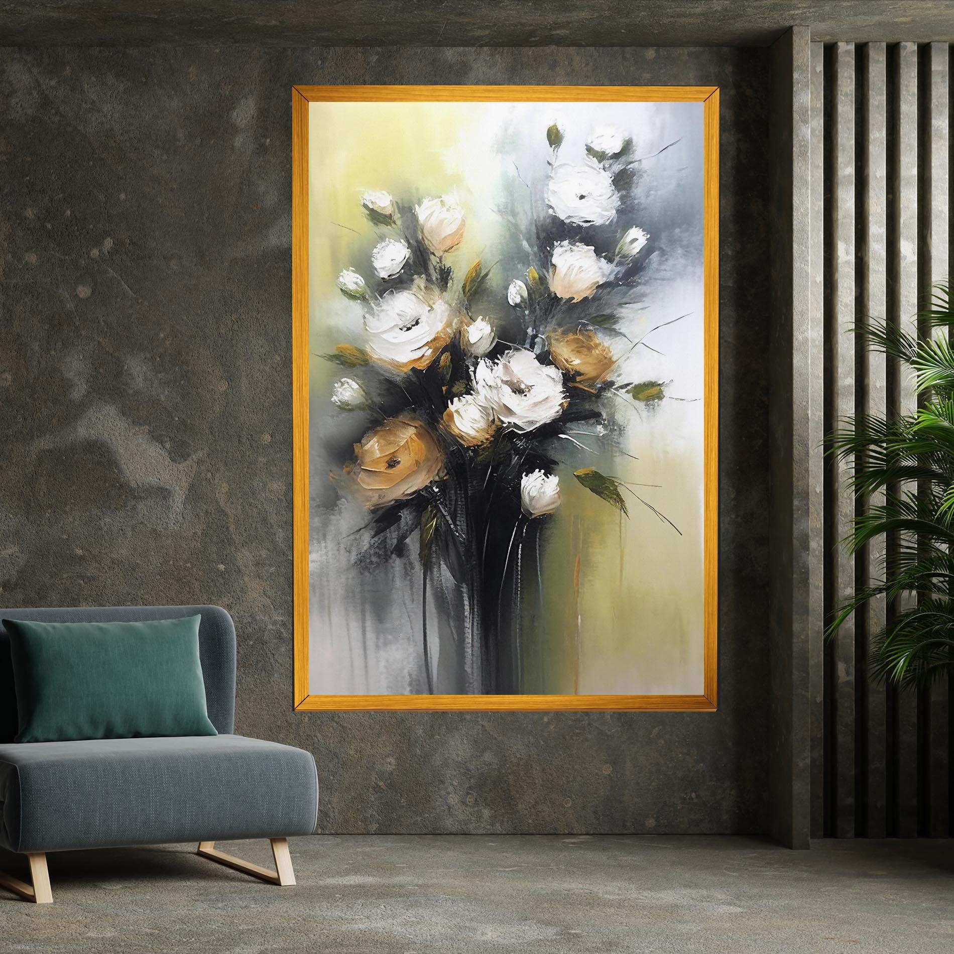 Leinwandbild Bouquet Painting mockup 7