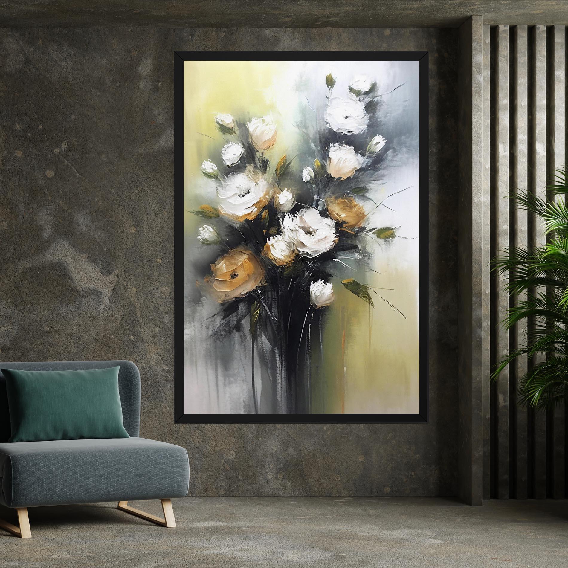 Leinwandbild Bouquet Painting mockup 7