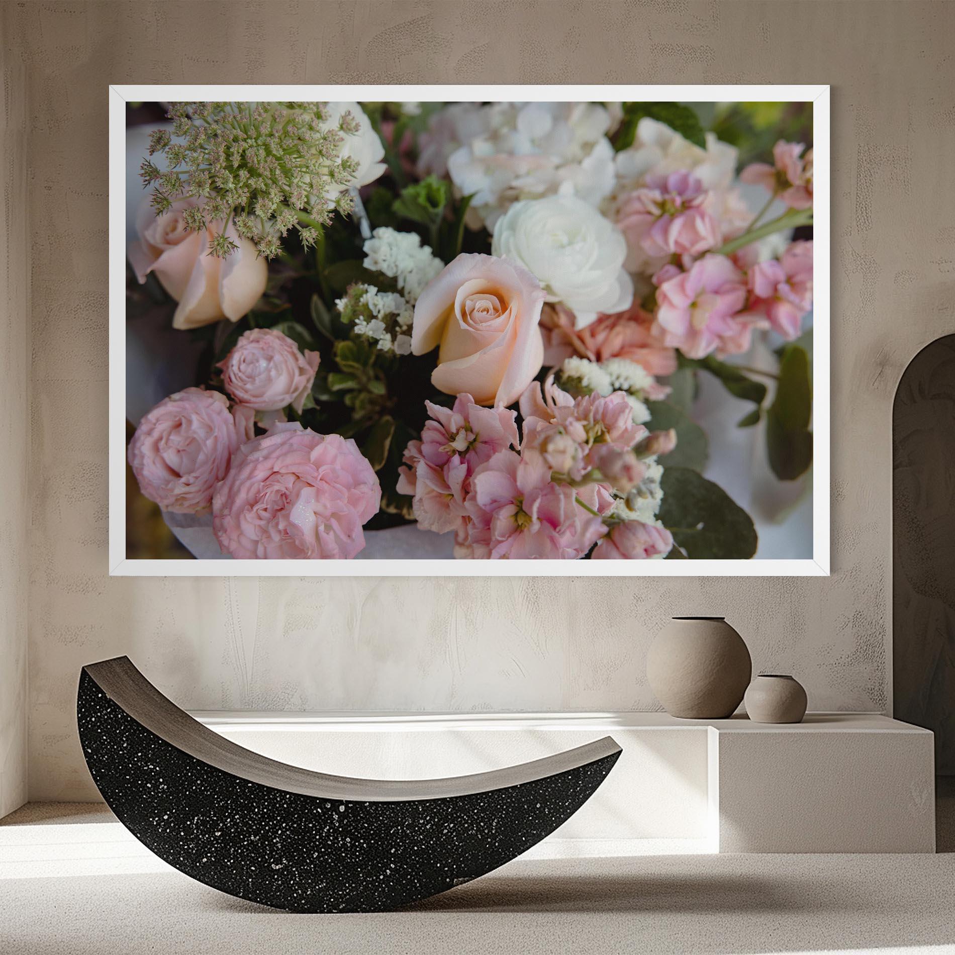 Leinwandbild Beautiful Pink Pastel mockup 8