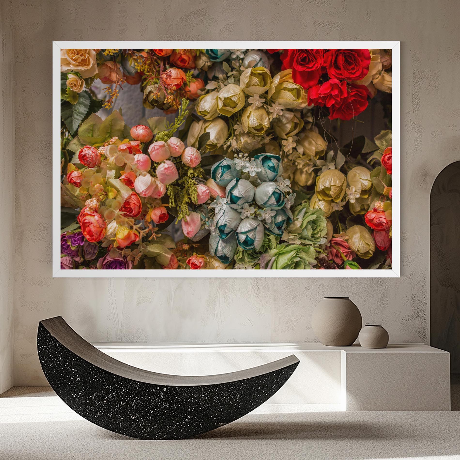 Fake Flowers Wall mockup 8