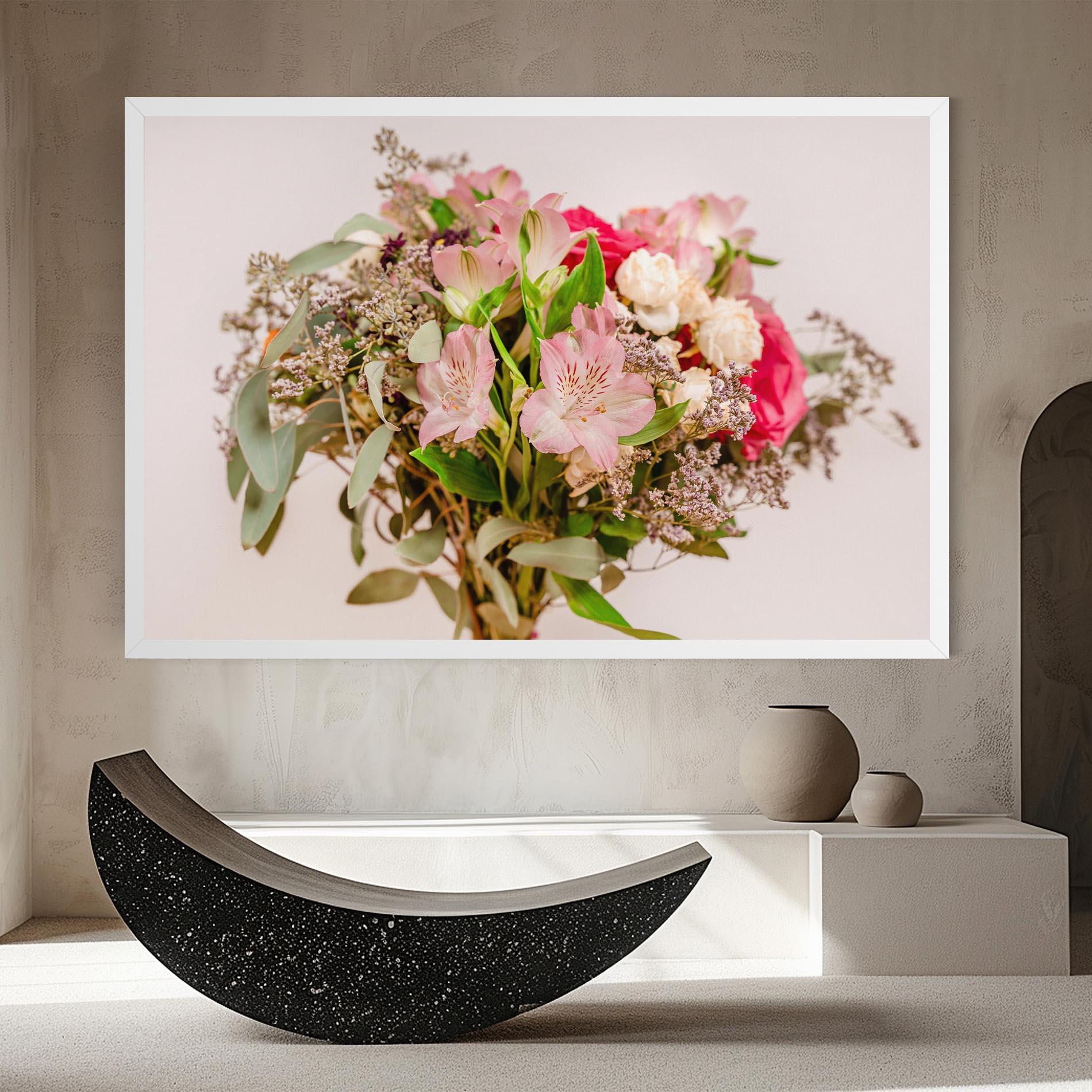 Leinwandbild Girly Pink Bouquet mockup 8