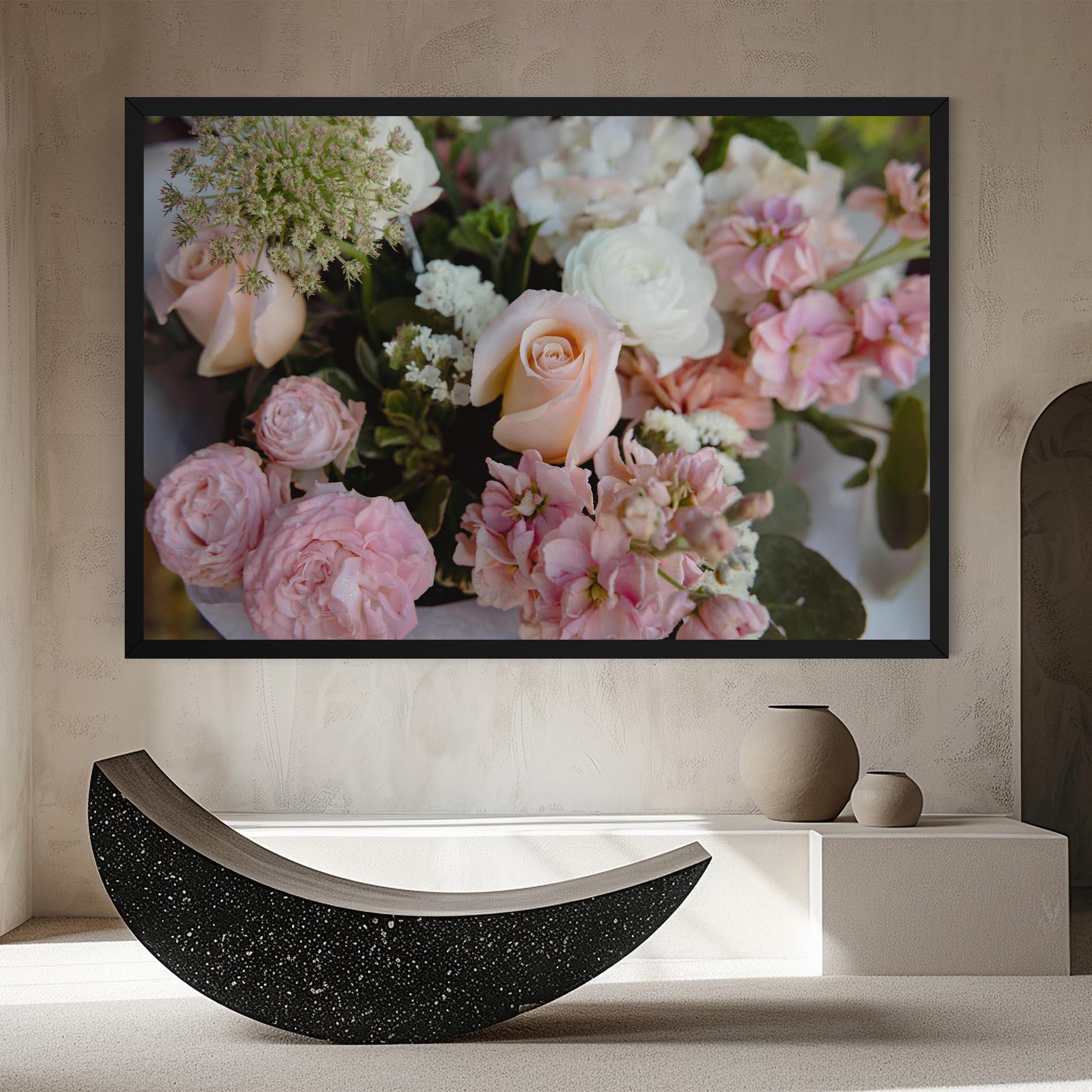 Leinwandbild Beautiful Pink Pastel mockup 8