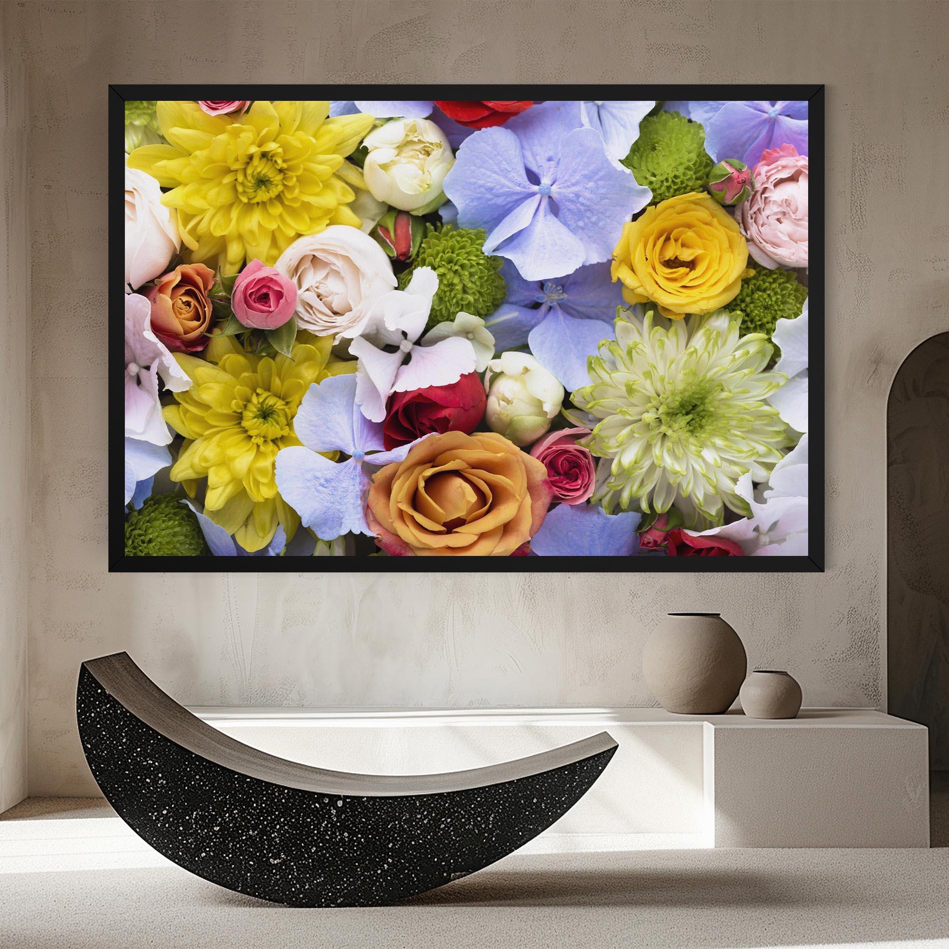 Leinwandbild Color Mix Flower Bouquet mockup 8