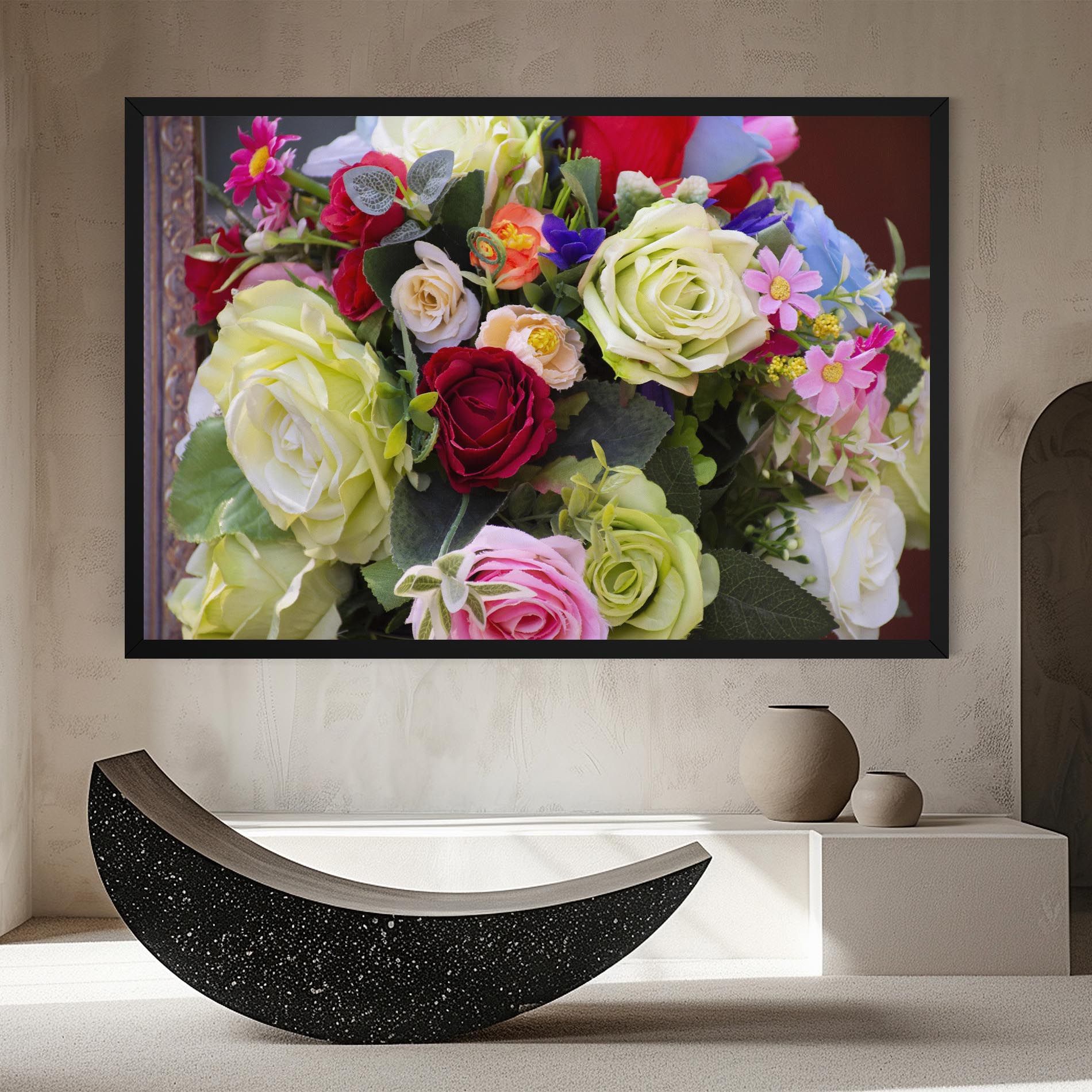 Mixed Roses Bouquet mockup 8