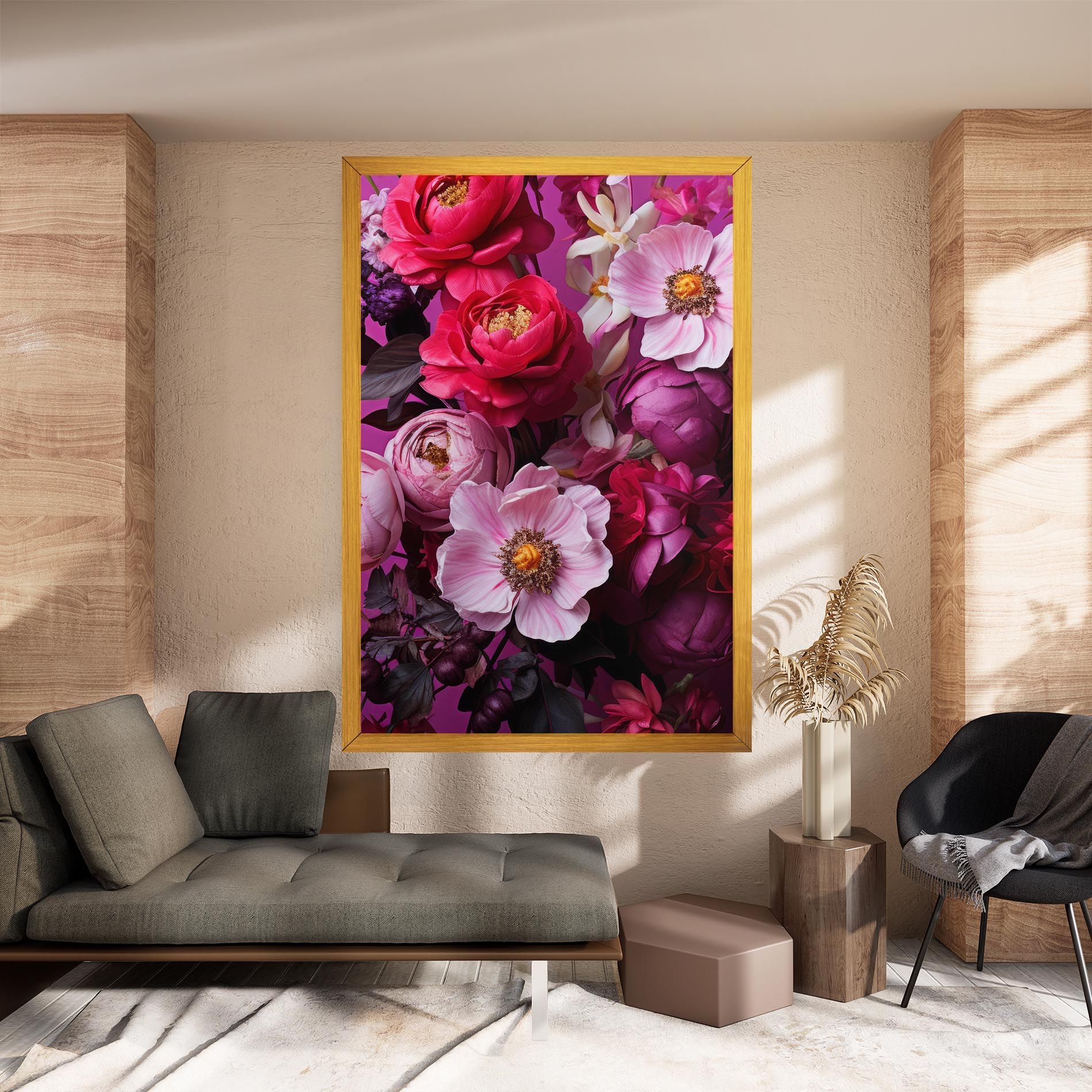 Pink Red Bouquet mockup 8