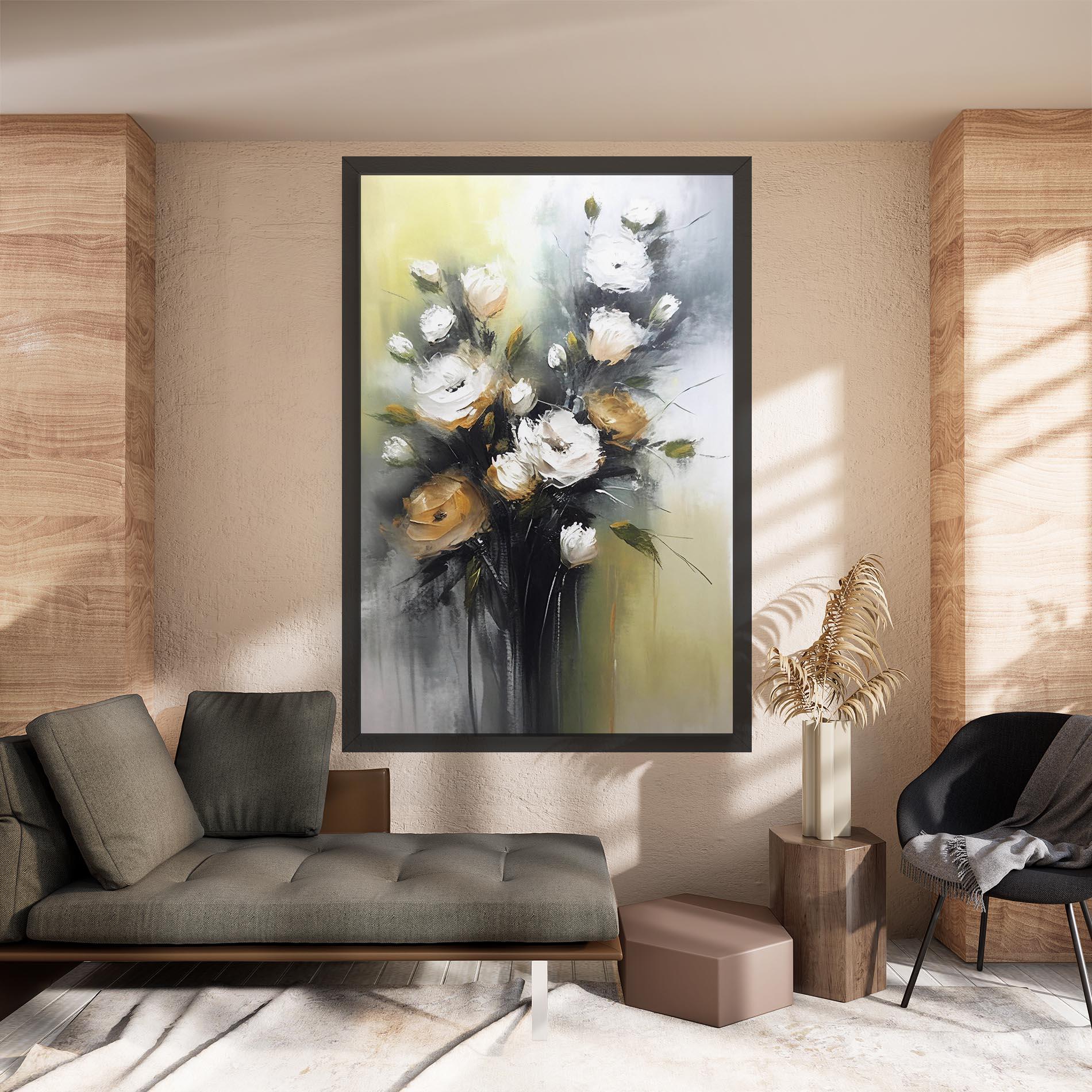 Leinwandbild Bouquet Painting mockup 8