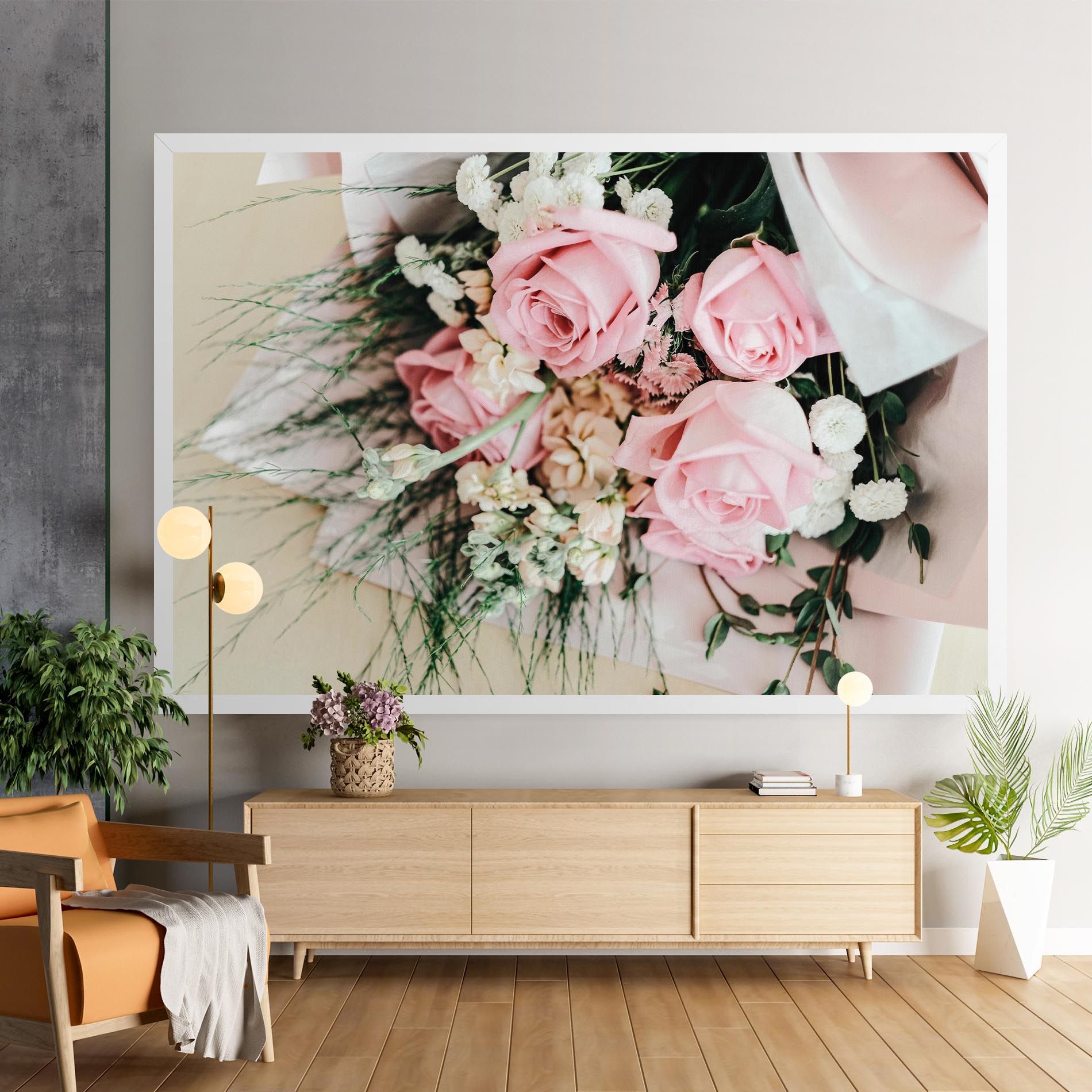 Baby Pink Bouquet mockup 9