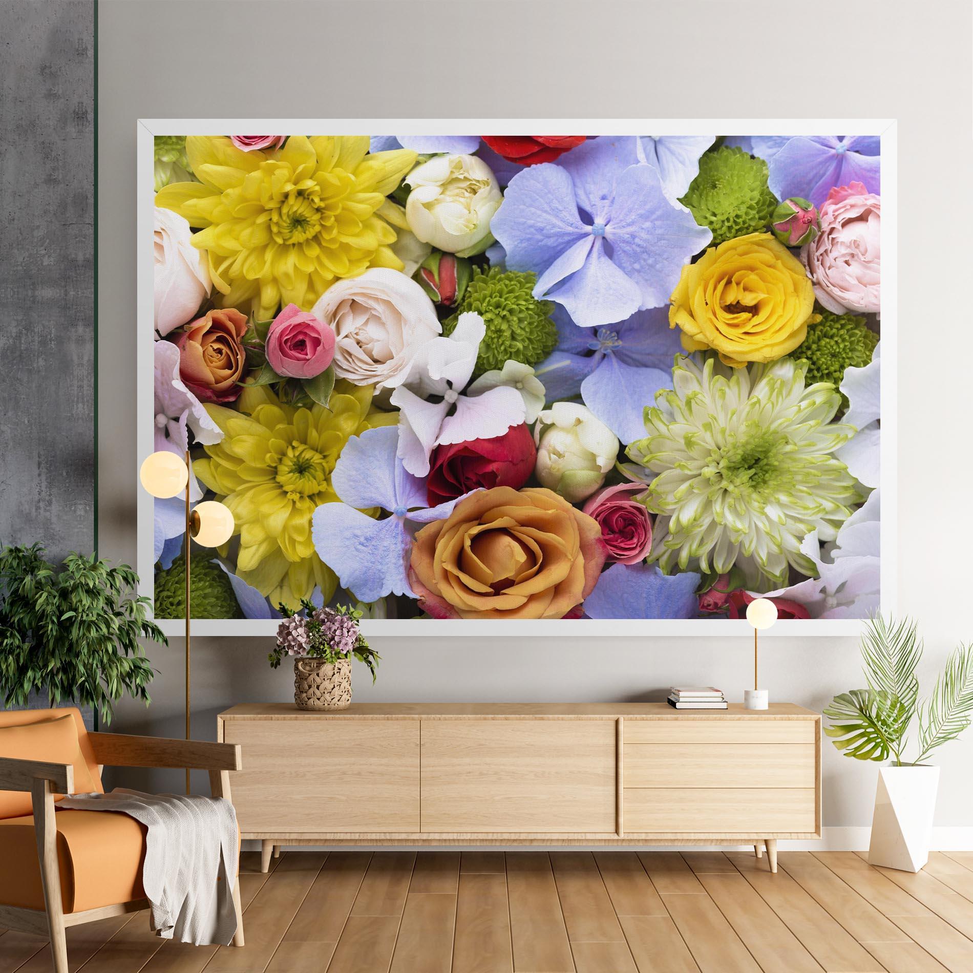 Leinwandbild Color Mix Flower Bouquet mockup 9
