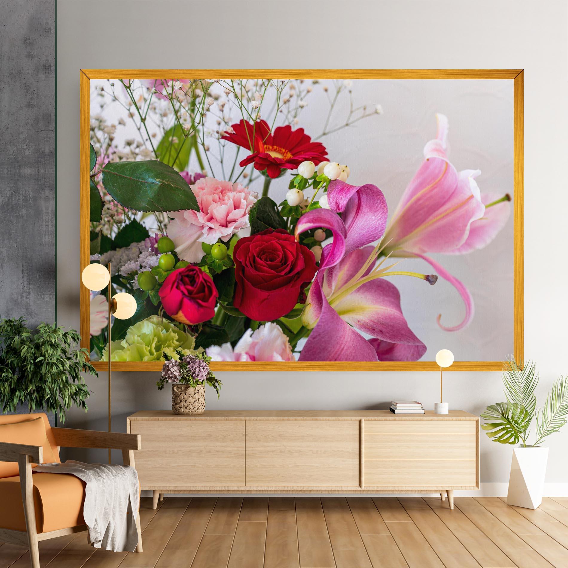 Leinwandbild Bouquet mockup 9