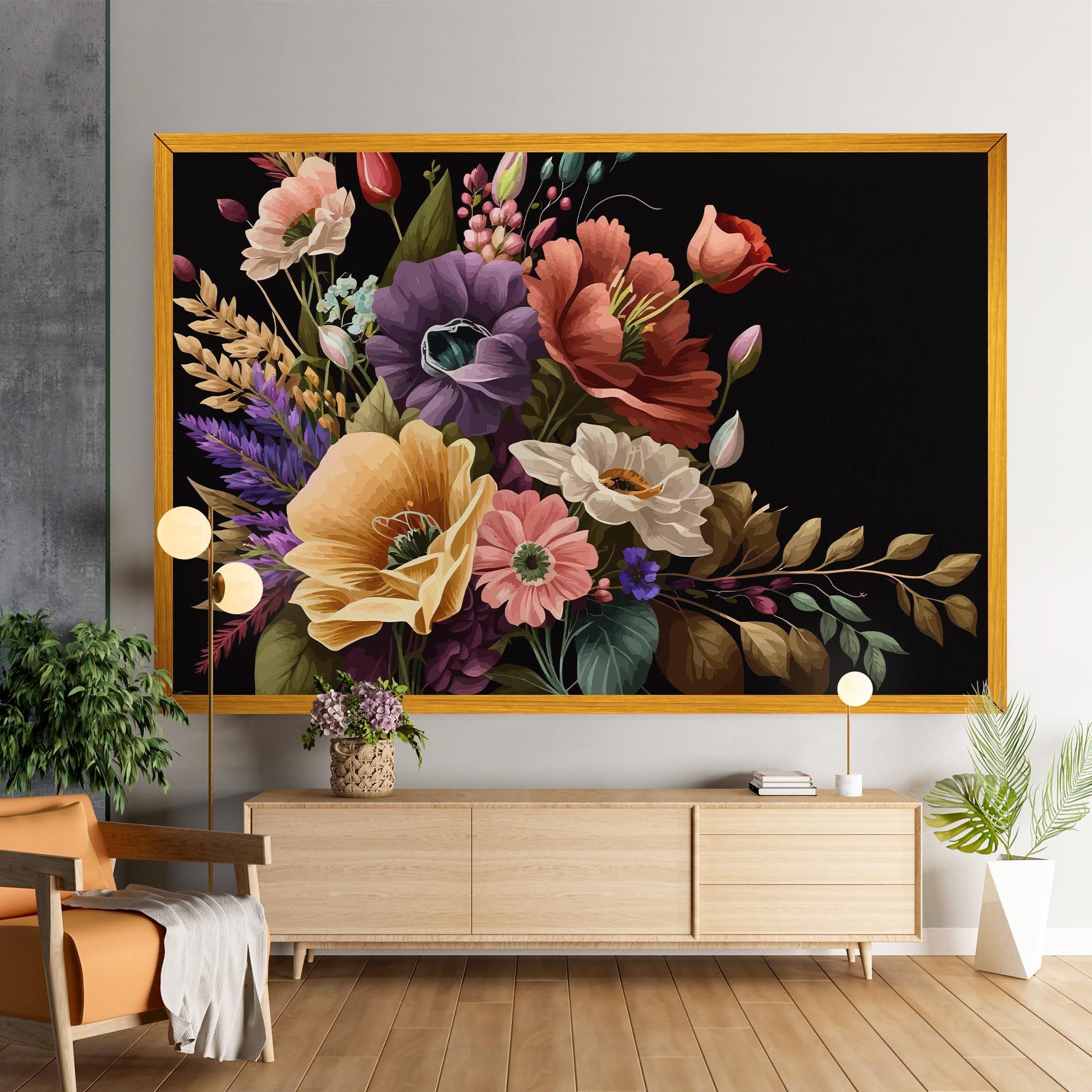 Vintage Bouquet Art mockup 9