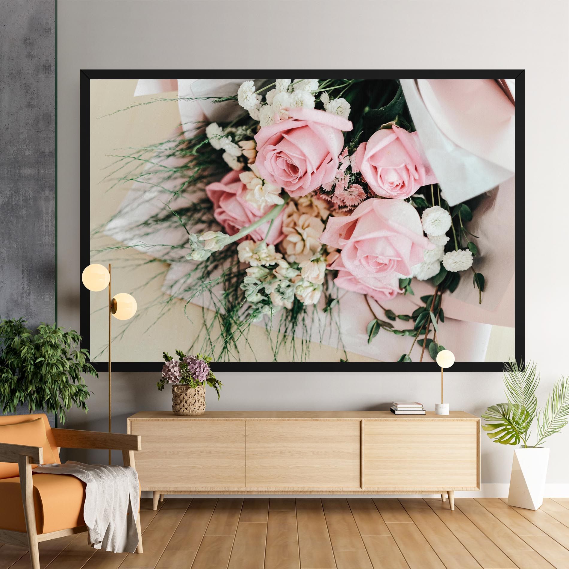 Baby Pink Bouquet mockup 9