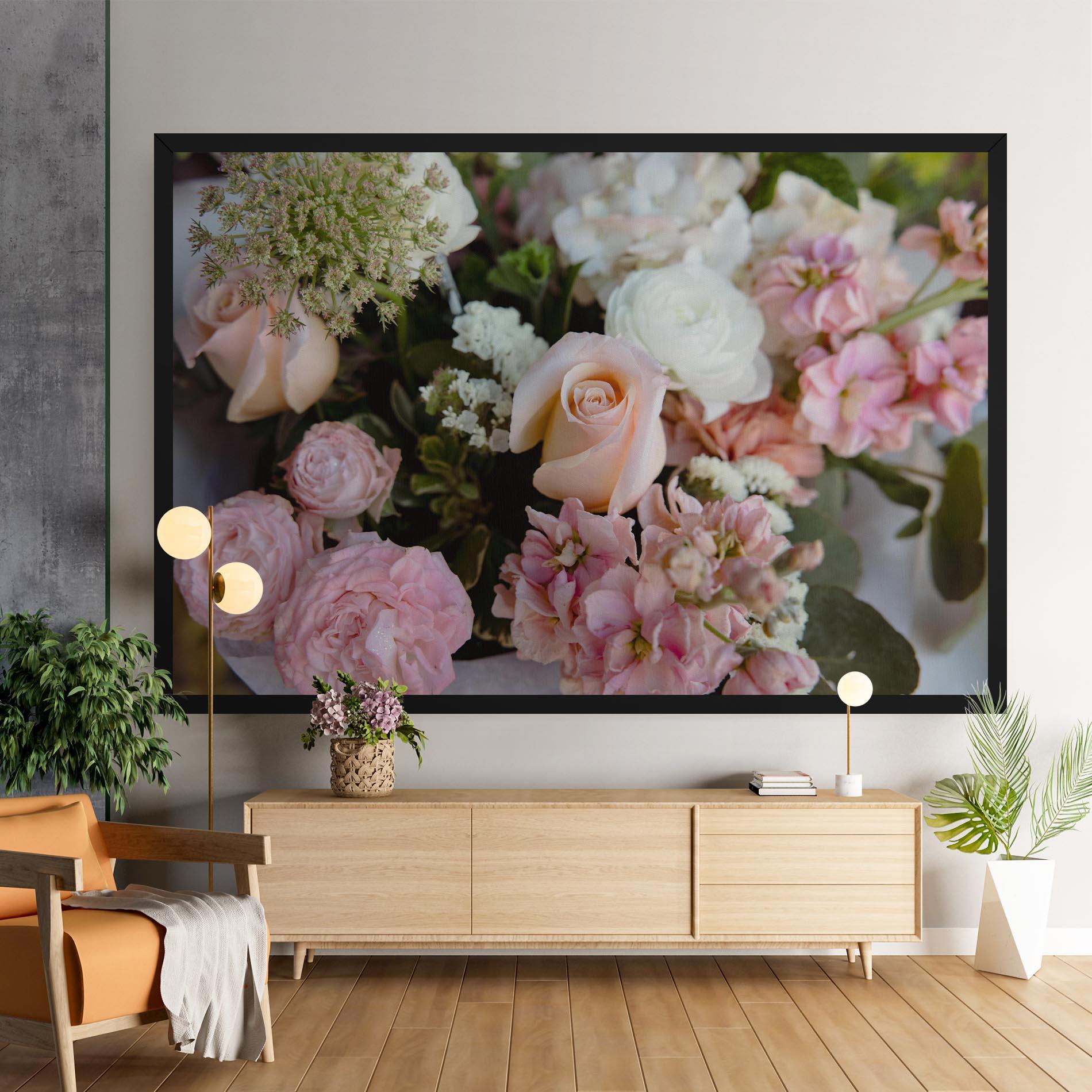 Leinwandbild Beautiful Pink Pastel mockup 9