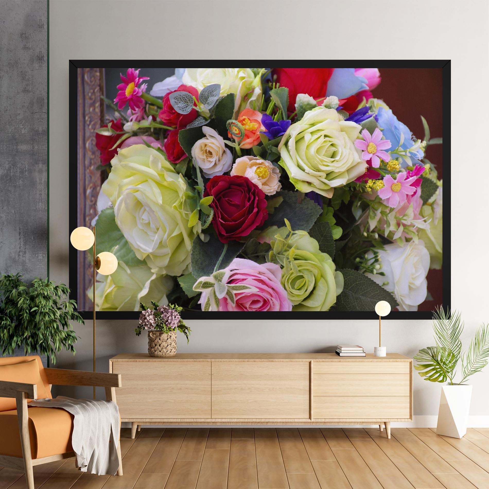 Mixed Roses Bouquet mockup 9