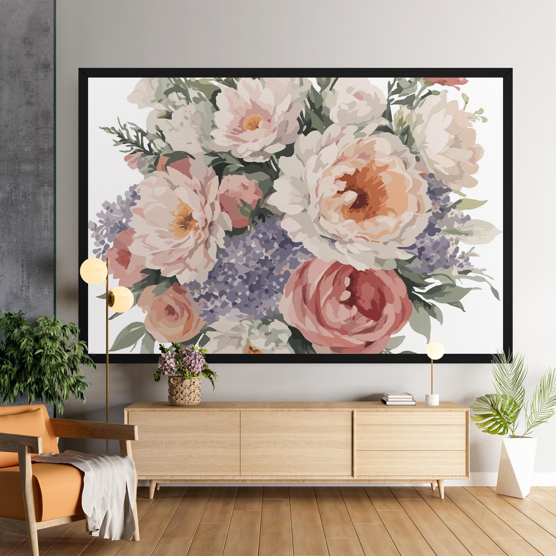 Pretty Watercolor Bouquet mockup 9