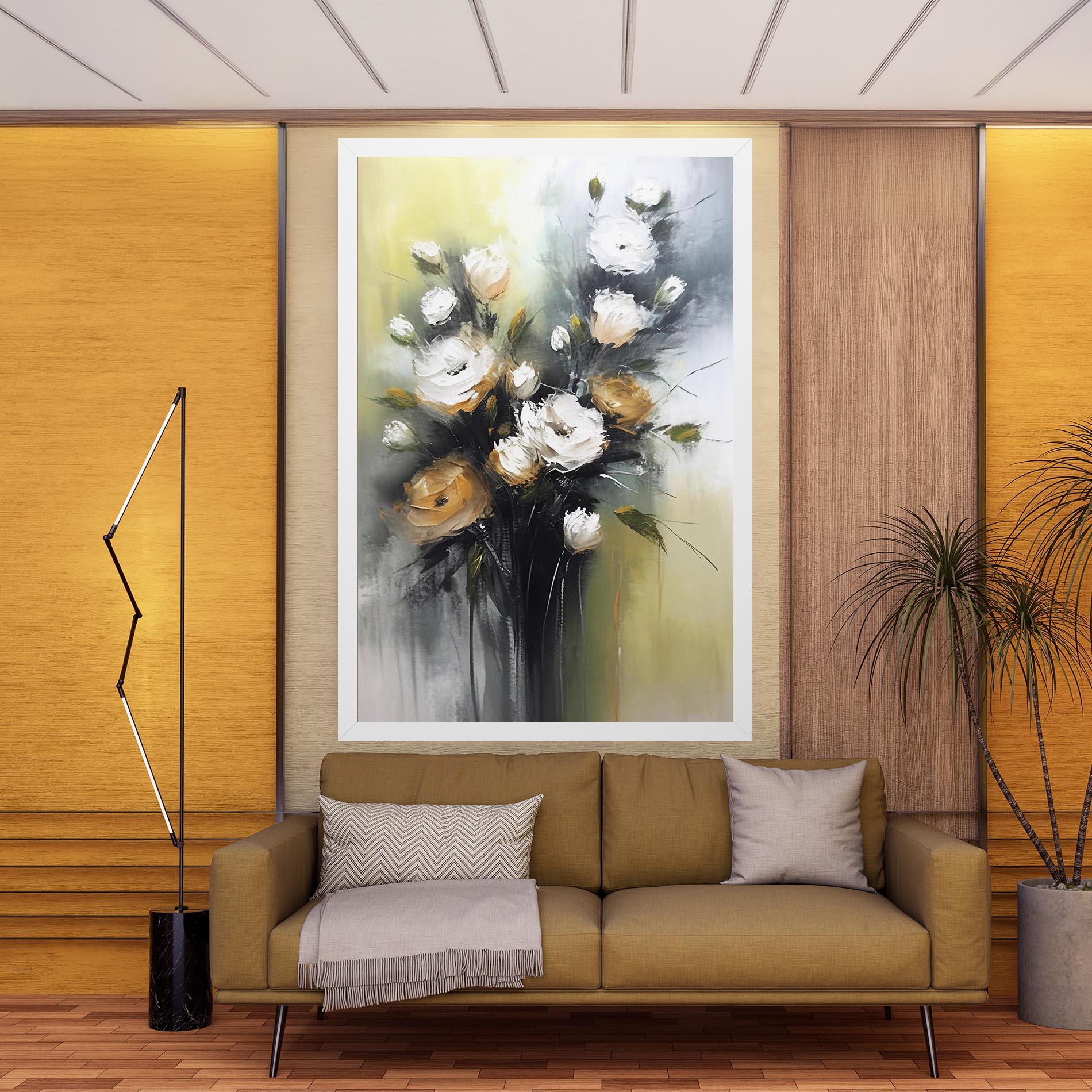 Leinwandbild Bouquet Painting mockup 9