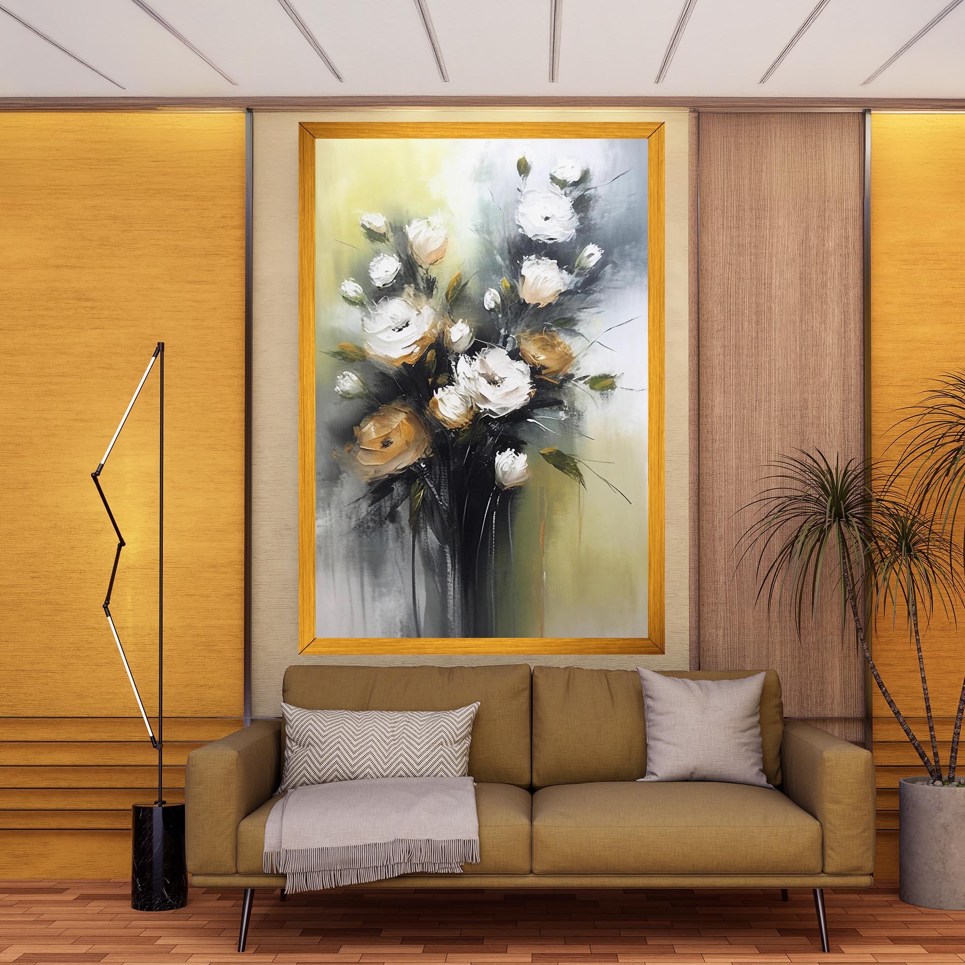 Leinwandbild Bouquet Painting mockup 9