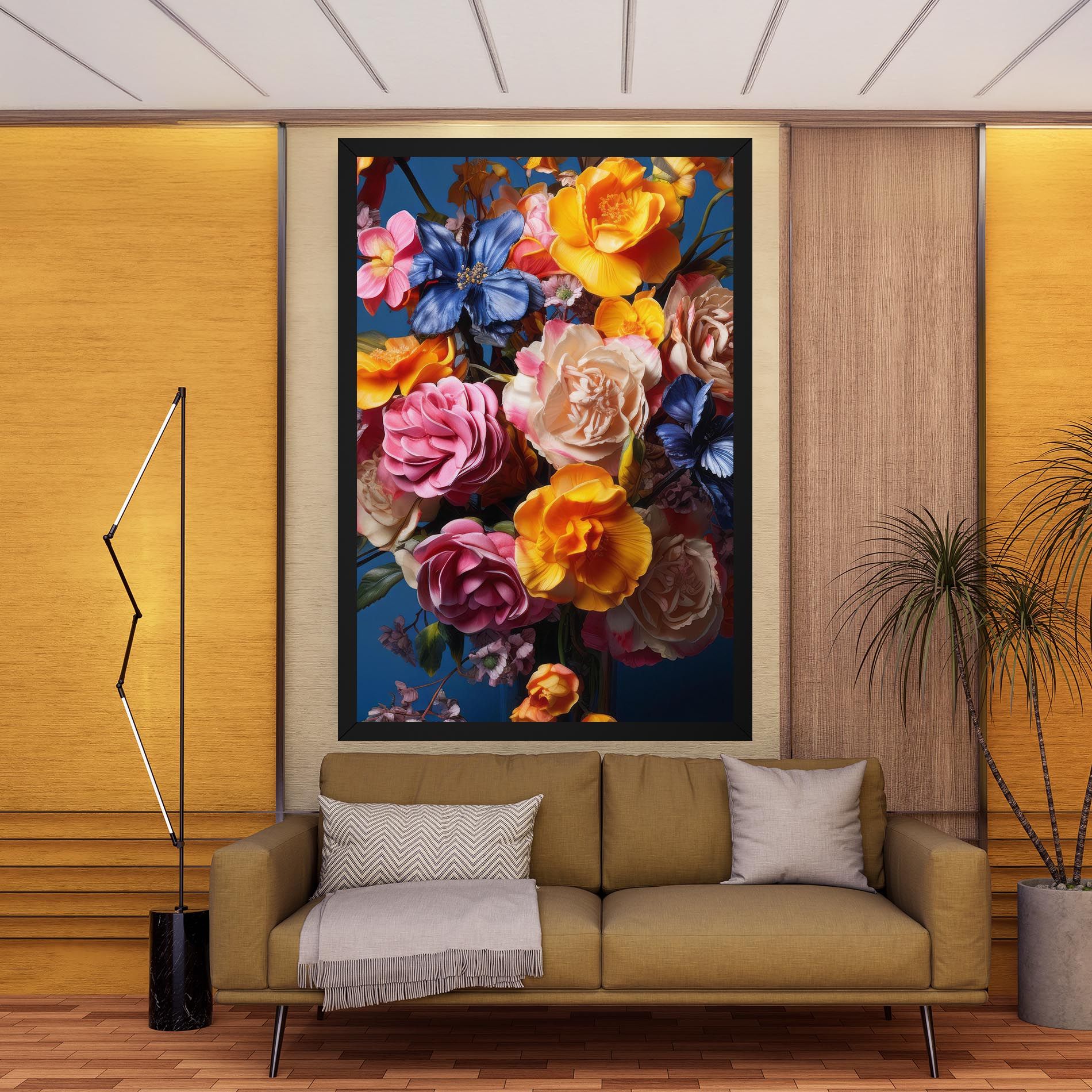 Colorful Flower Bouquet mockup 9