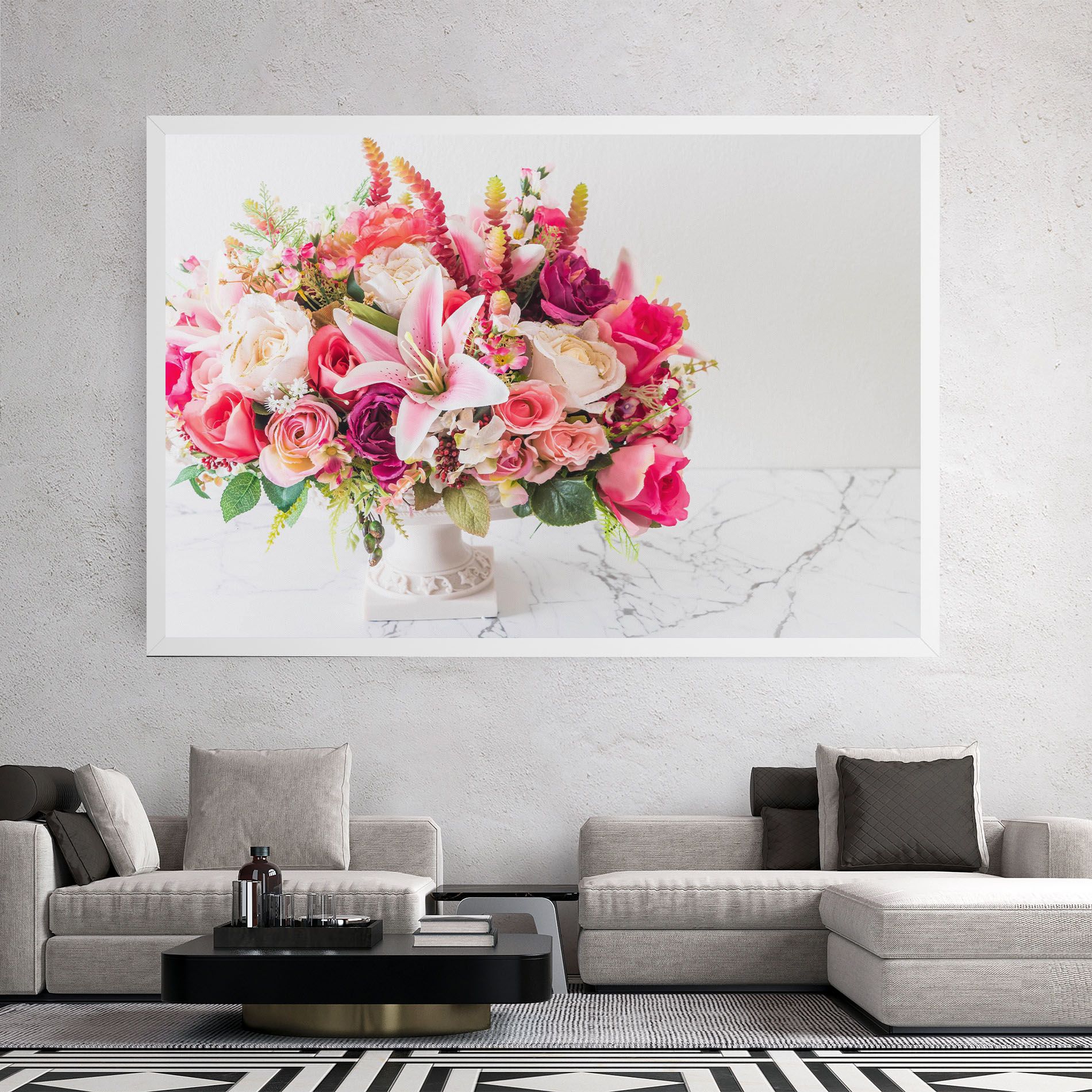 Bouquet Flowers Vase mockup 2