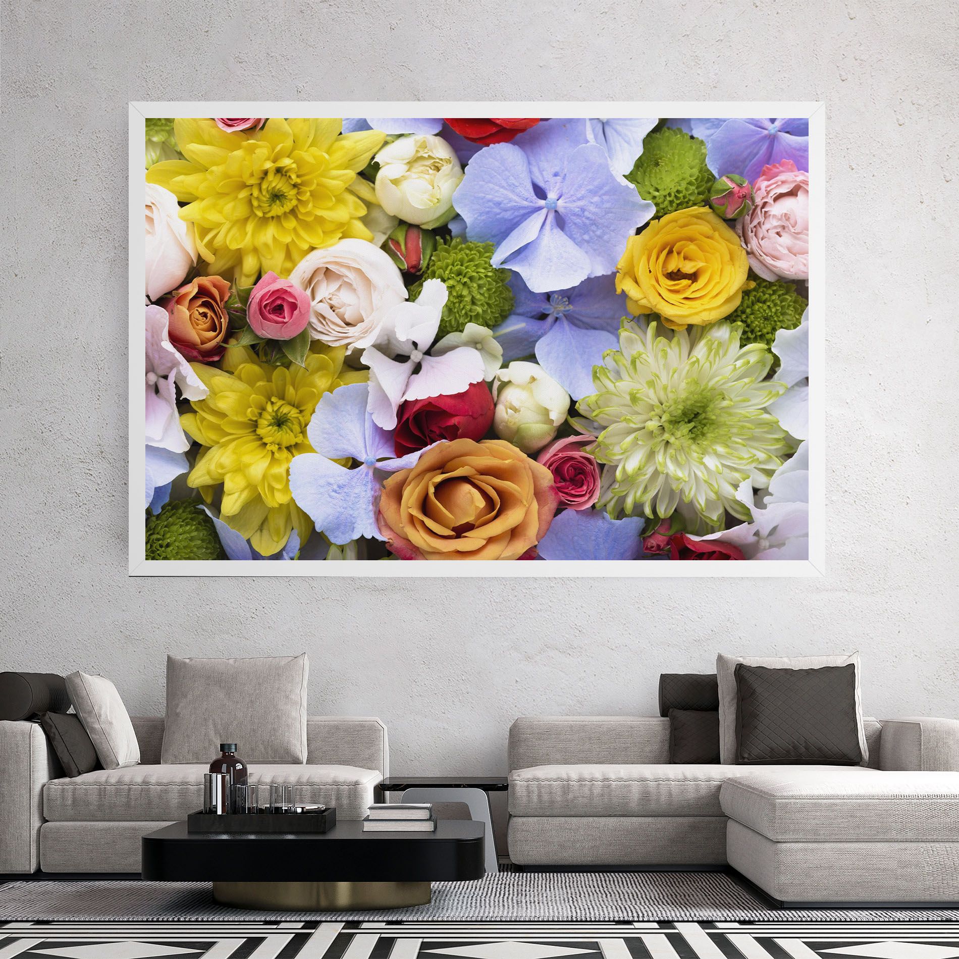 Color Mix Flower Bouquet mockup 2