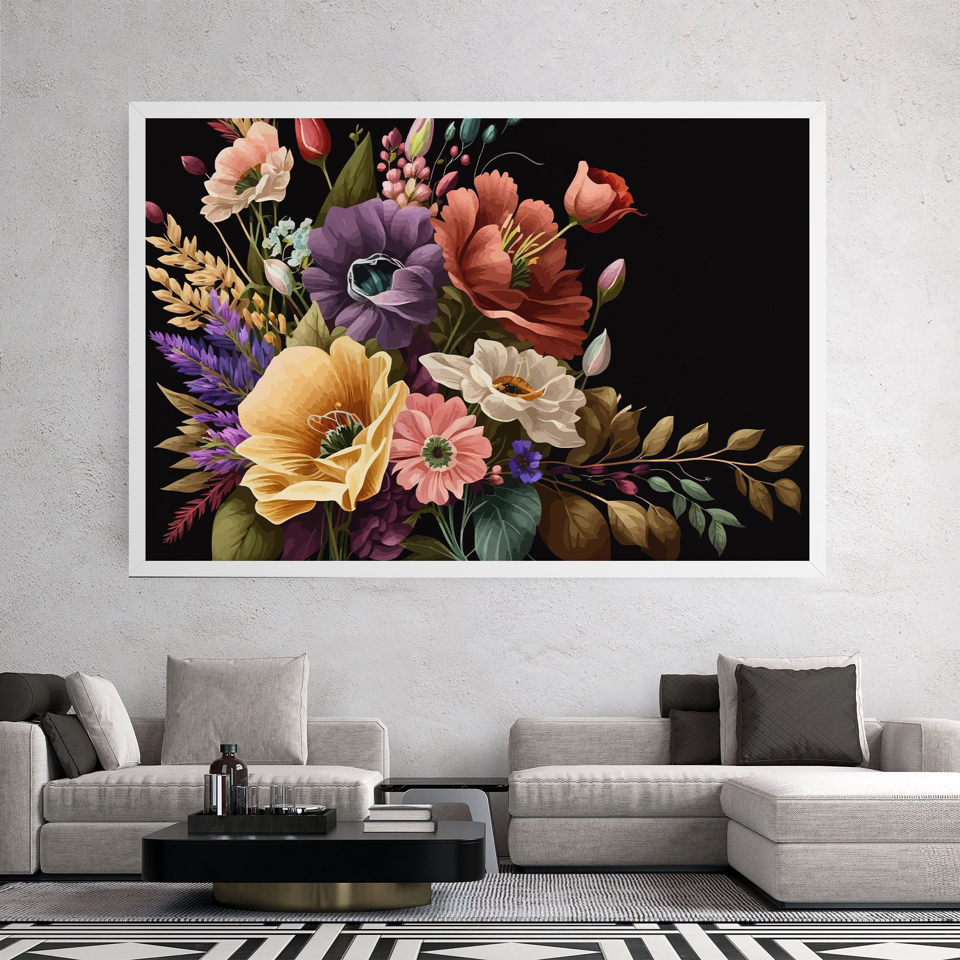 Vintage Bouquet Art mockup 2