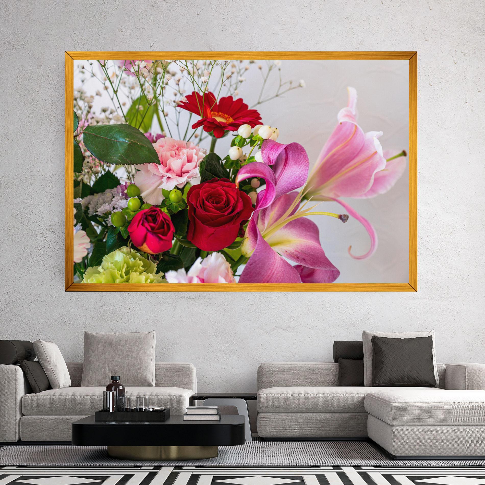 Leinwandbild Bouquet mockup 2