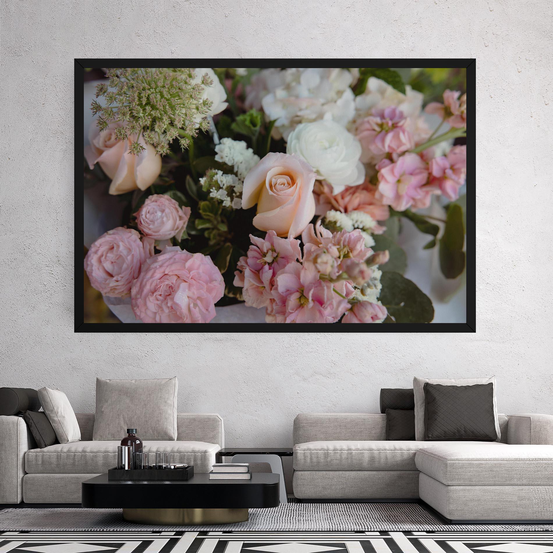 Leinwandbild Beautiful Pink Pastel mockup 2