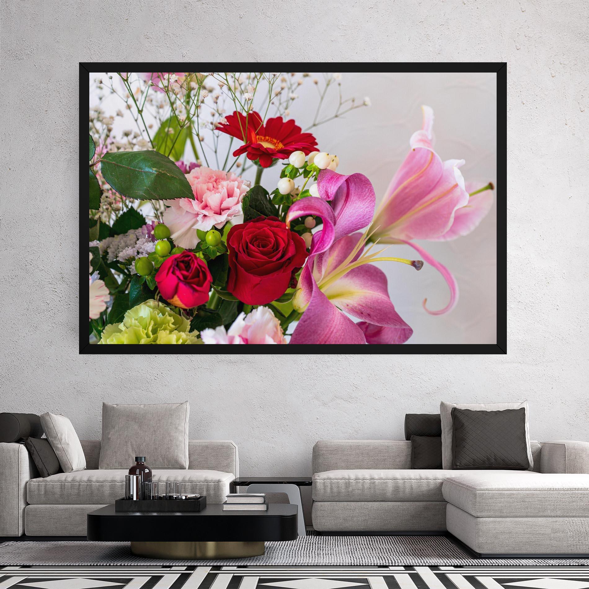 Leinwandbild Bouquet mockup 2