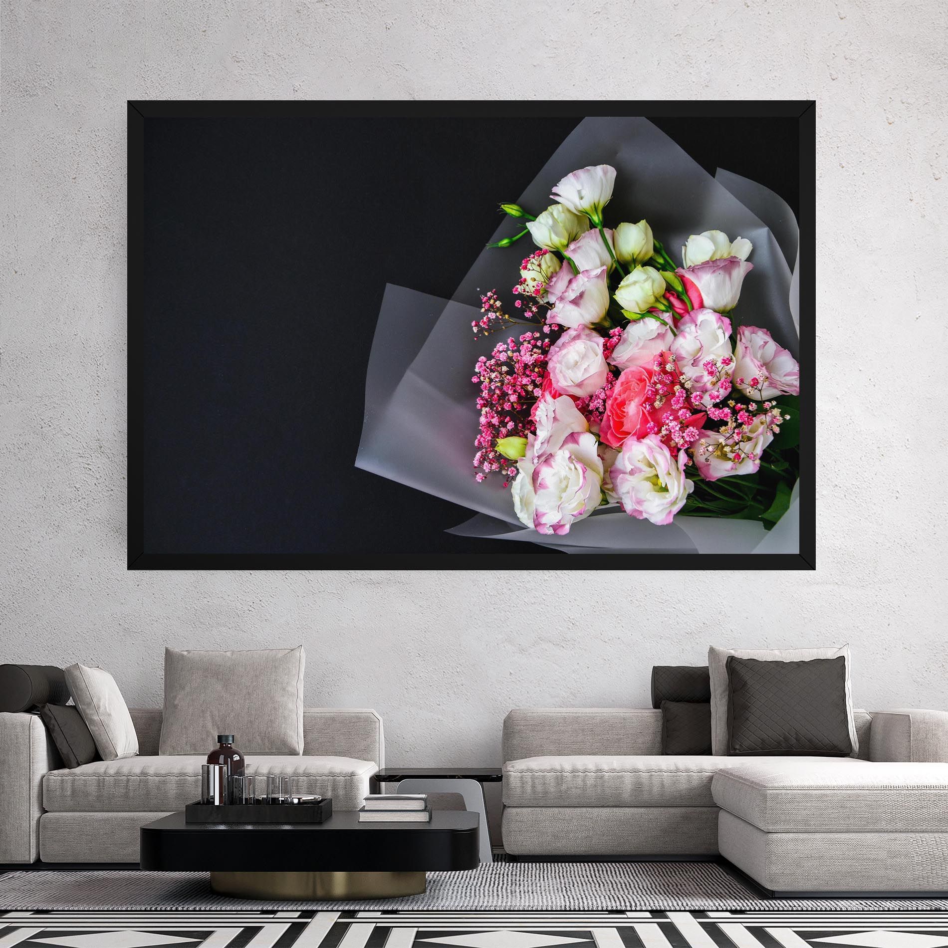 Cute Roses Bouquet mockup 2