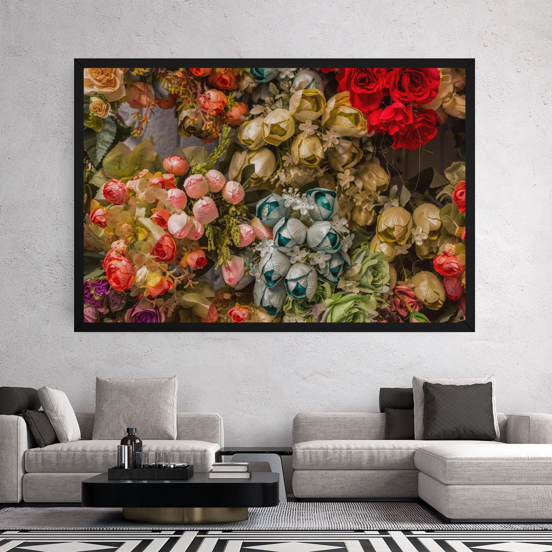 Fake Flowers Wall mockup 2