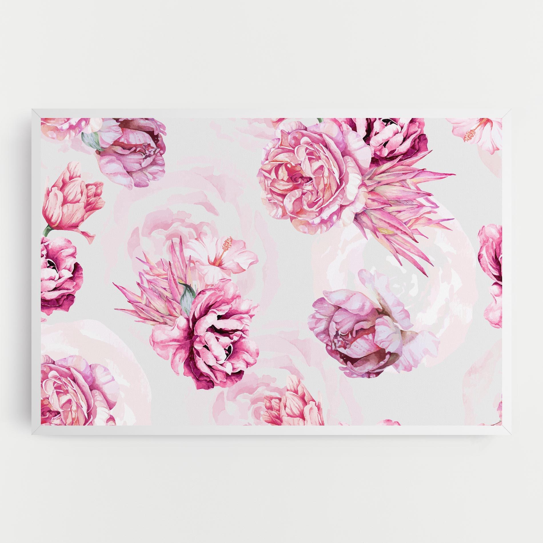 Leinwandbild Blooming Peony mockup 0