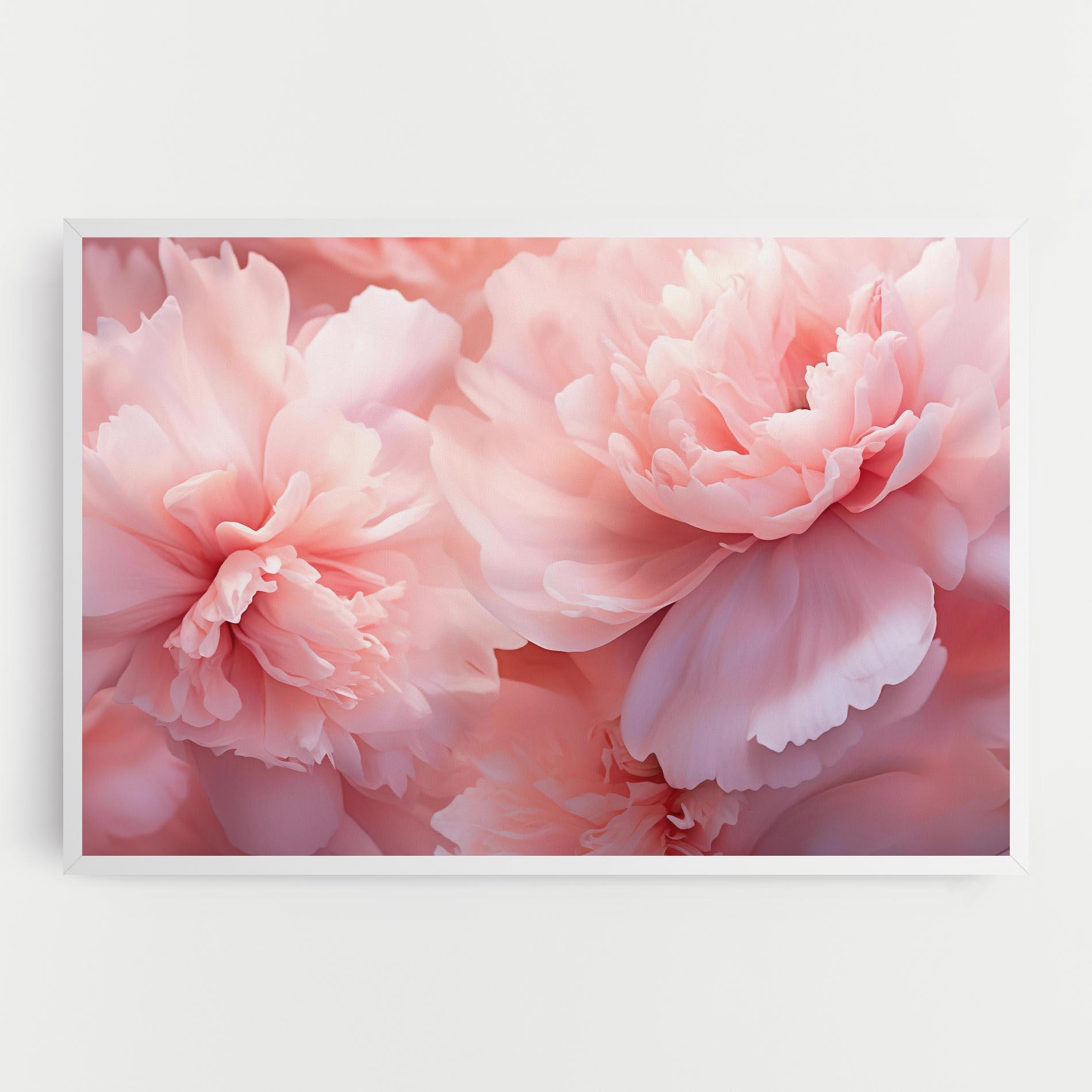 Leinwandbild Close Up Dreamy Peony mockup 0