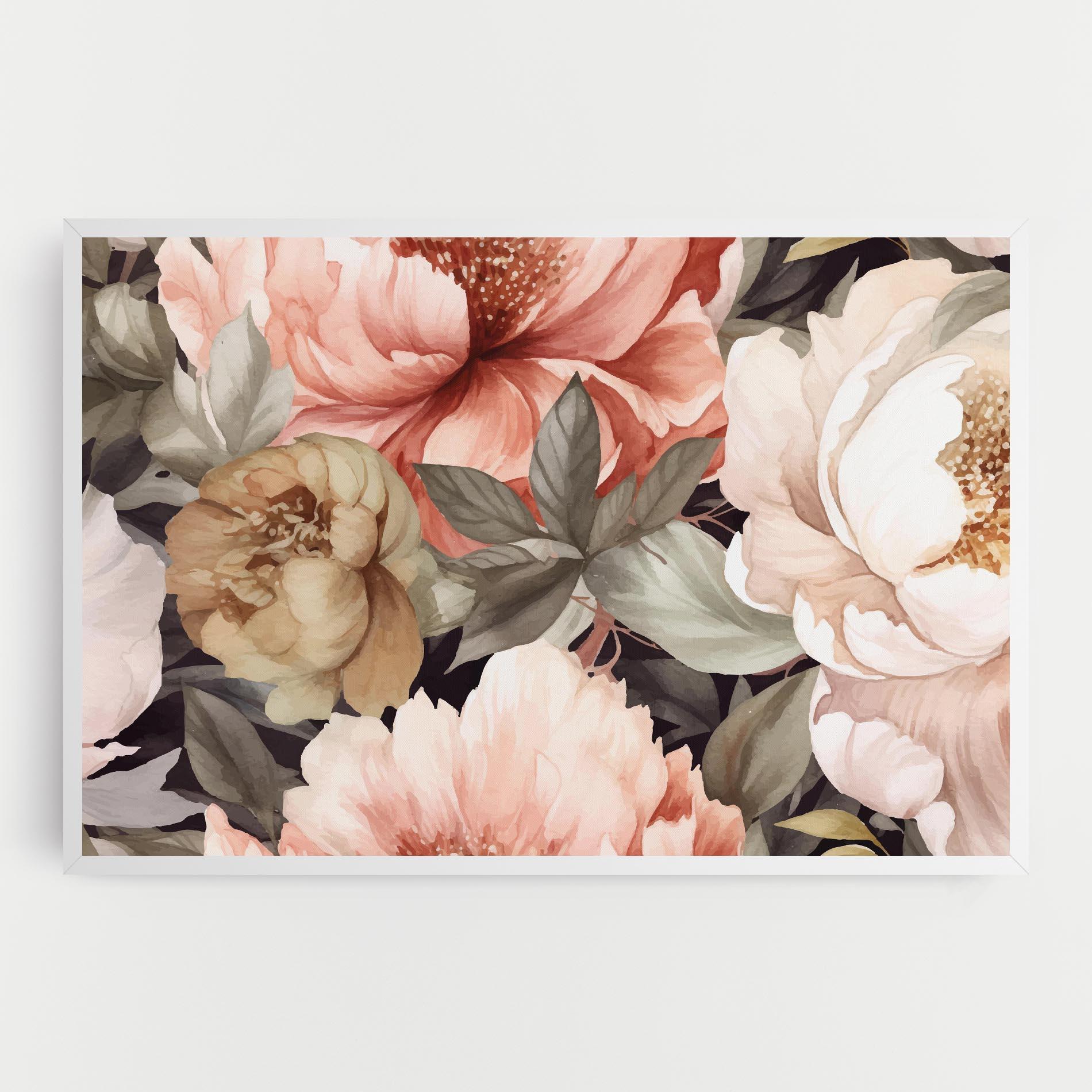 Leinwandbild Cream Pink Peony mockup 0