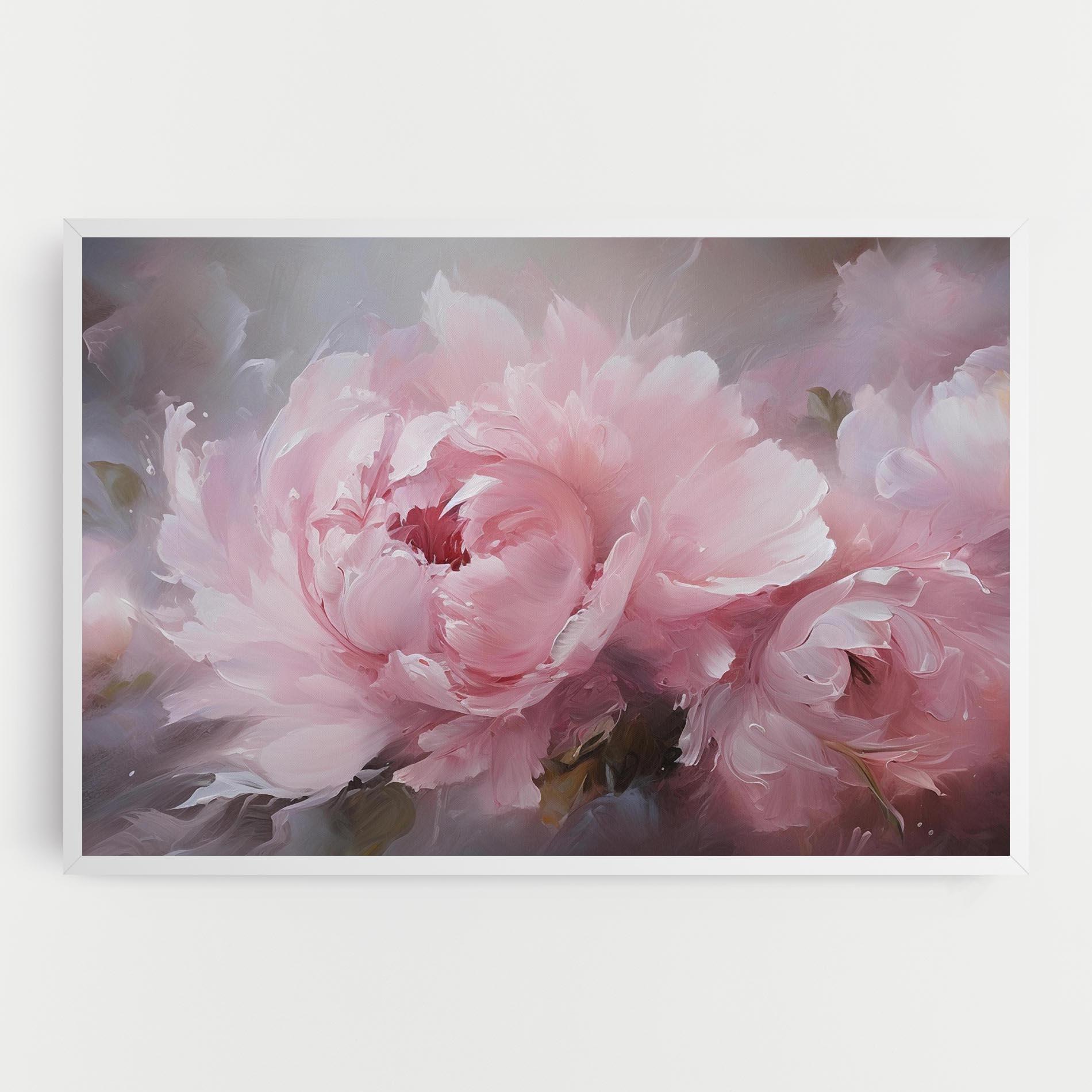 Leinwandbild Dreamy Painting Peony mockup 0