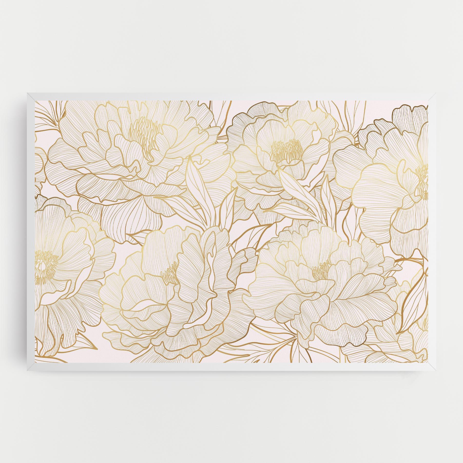 Leinwandbild Golden Peony mockup 0